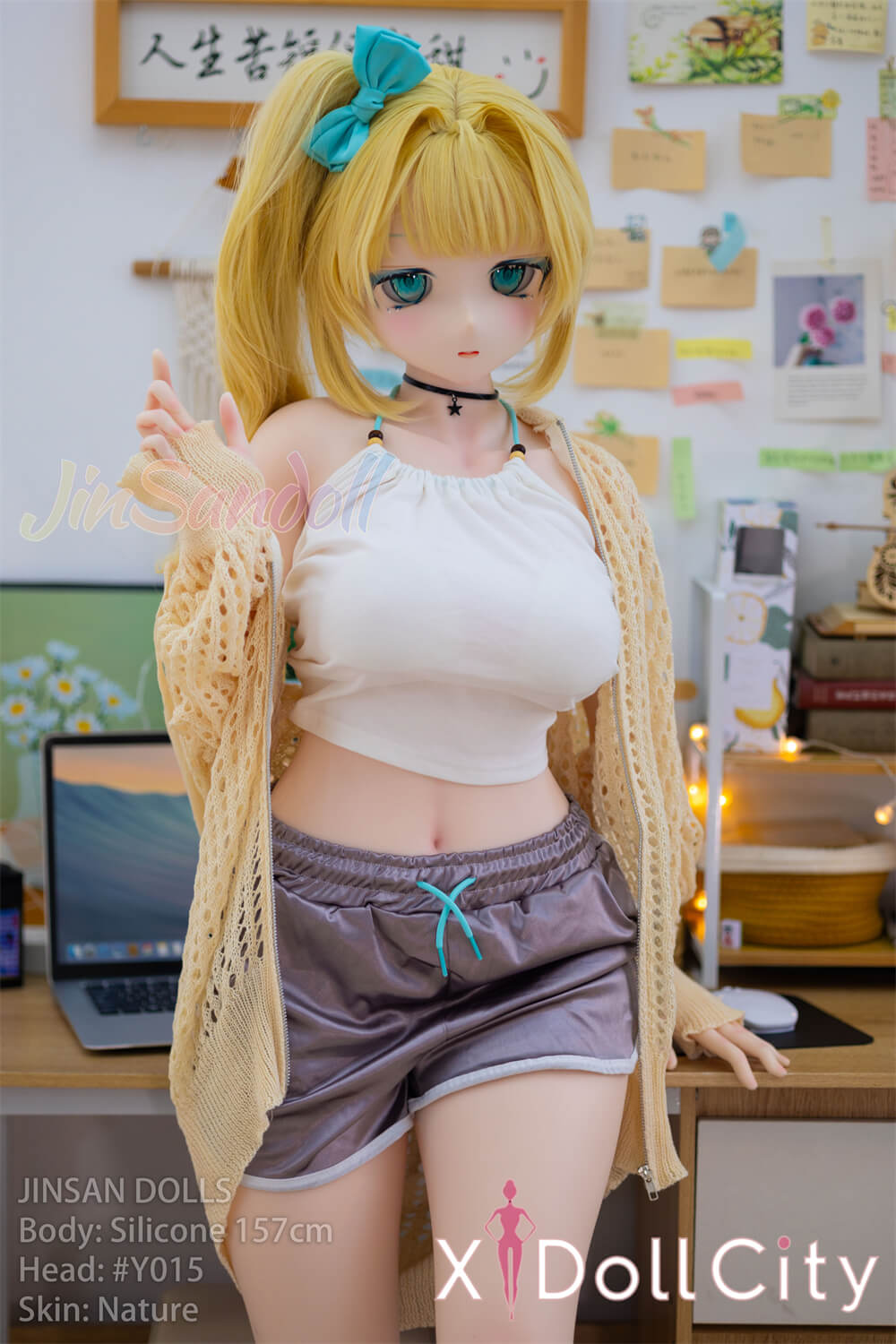 WM Doll 157cm Bカップ #Y015 ビニール製ヘッド+シリコン製ボディ エロ 美少女 美乳 アニメドール