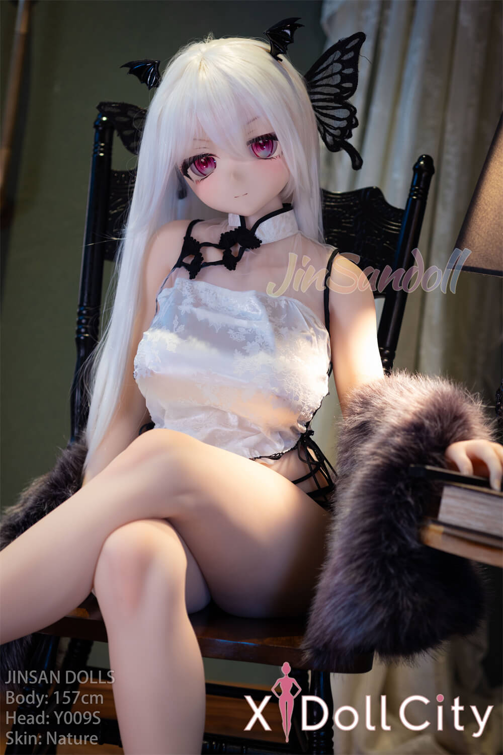 WM Doll 157cm Bカップ #Y009 TPE製  サキュバス風チャイナドレスアニメラブドール