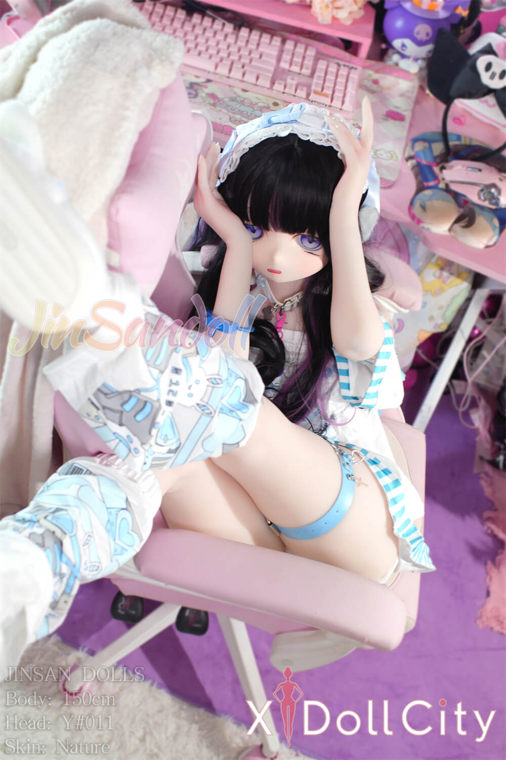 WM Doll 150cm Aカップ #Y011 TPE製 ノーマル肌 病みかわお部屋デート系 成人スタイルラブドール