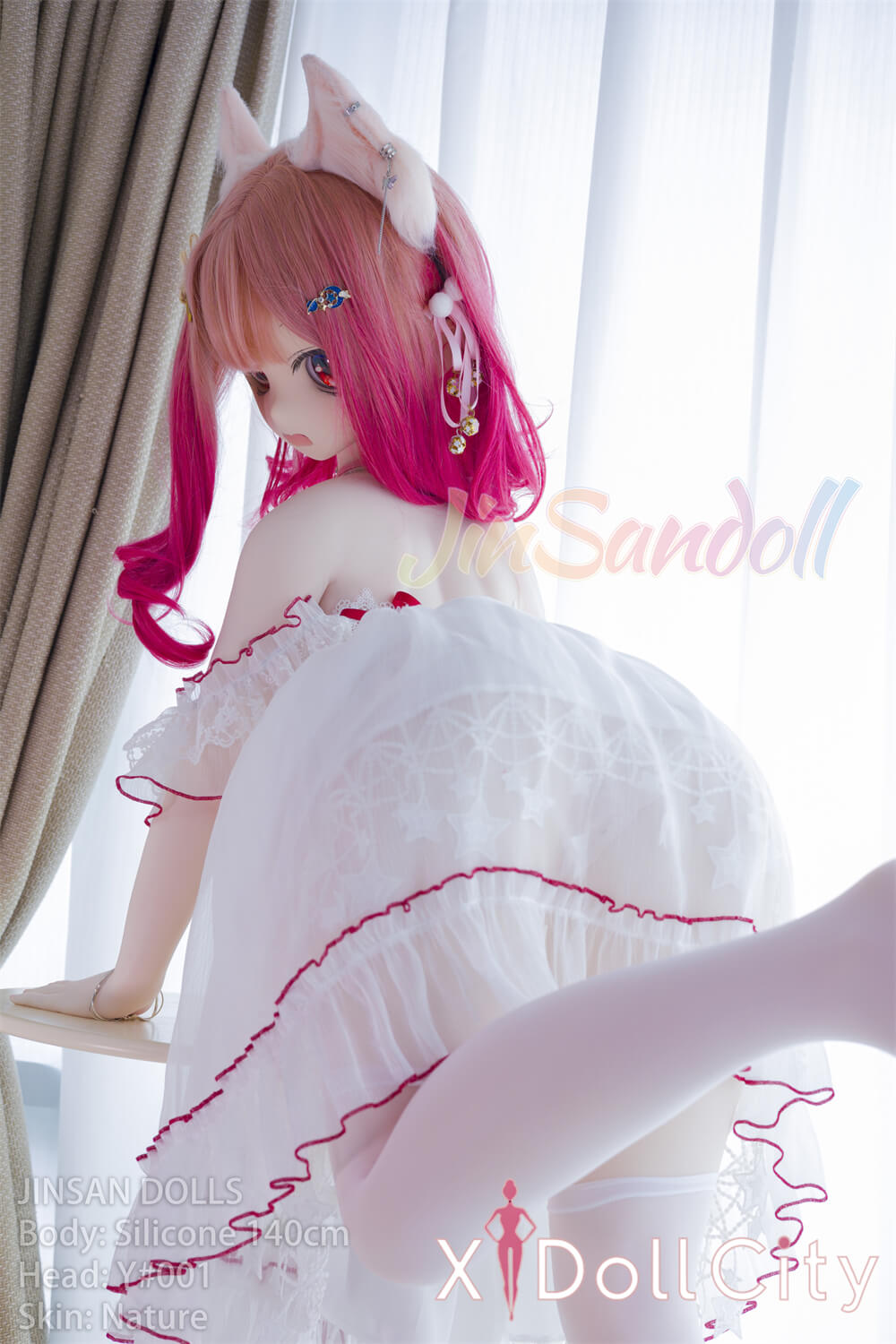 WM Doll 風鈴 Bカップ #Y001 ビニール製ヘッド+シリコン製ボディ ノーマル肌 猫娘 お姫様 アニメドール 成人スタイルラブドール