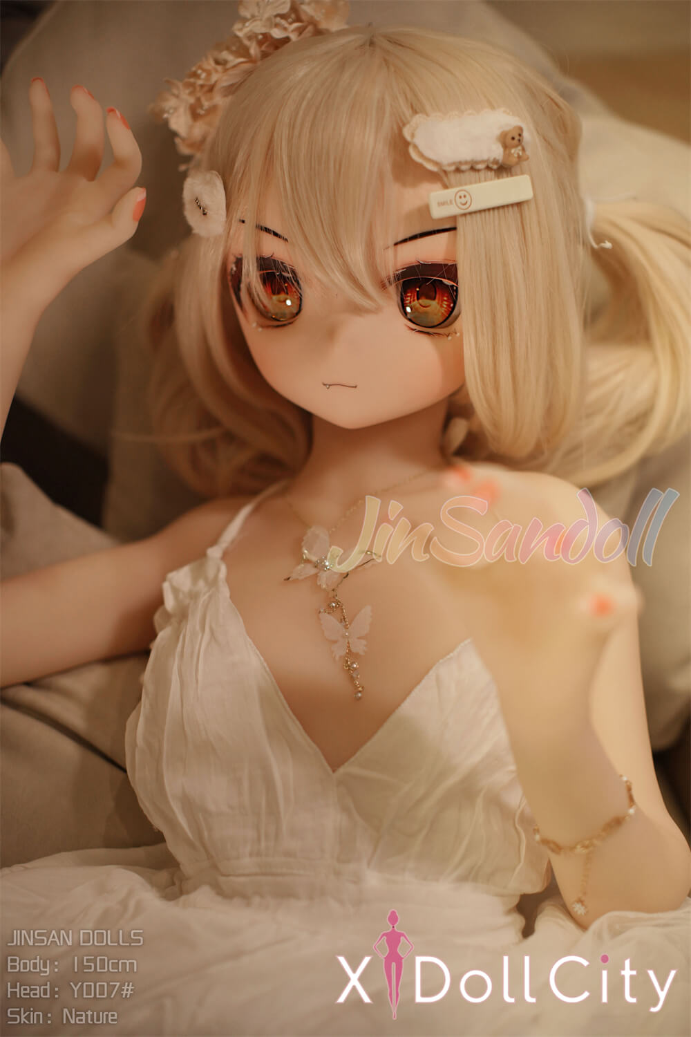 WM Doll 150cm Aカップ #Y007 TPE製 ノーマル肌 サマードレス系ツンデレ 成人スタイルラブドール