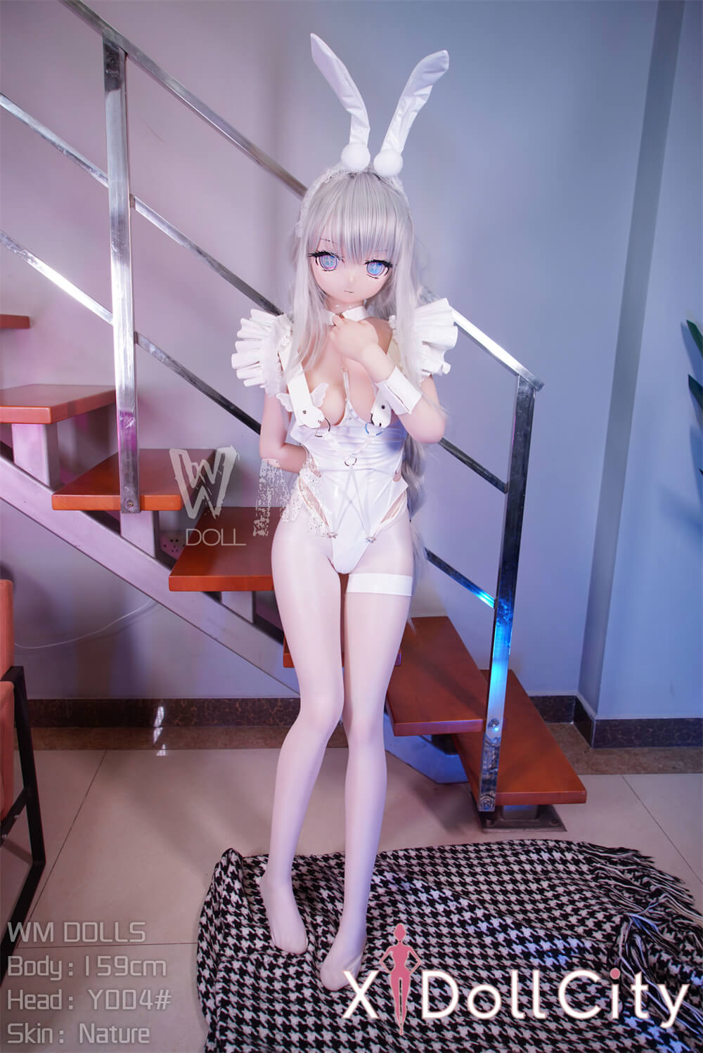 WM Doll 159cm Bカップ #Y004 TPE製 ノーマル肌 可愛い ラブドール