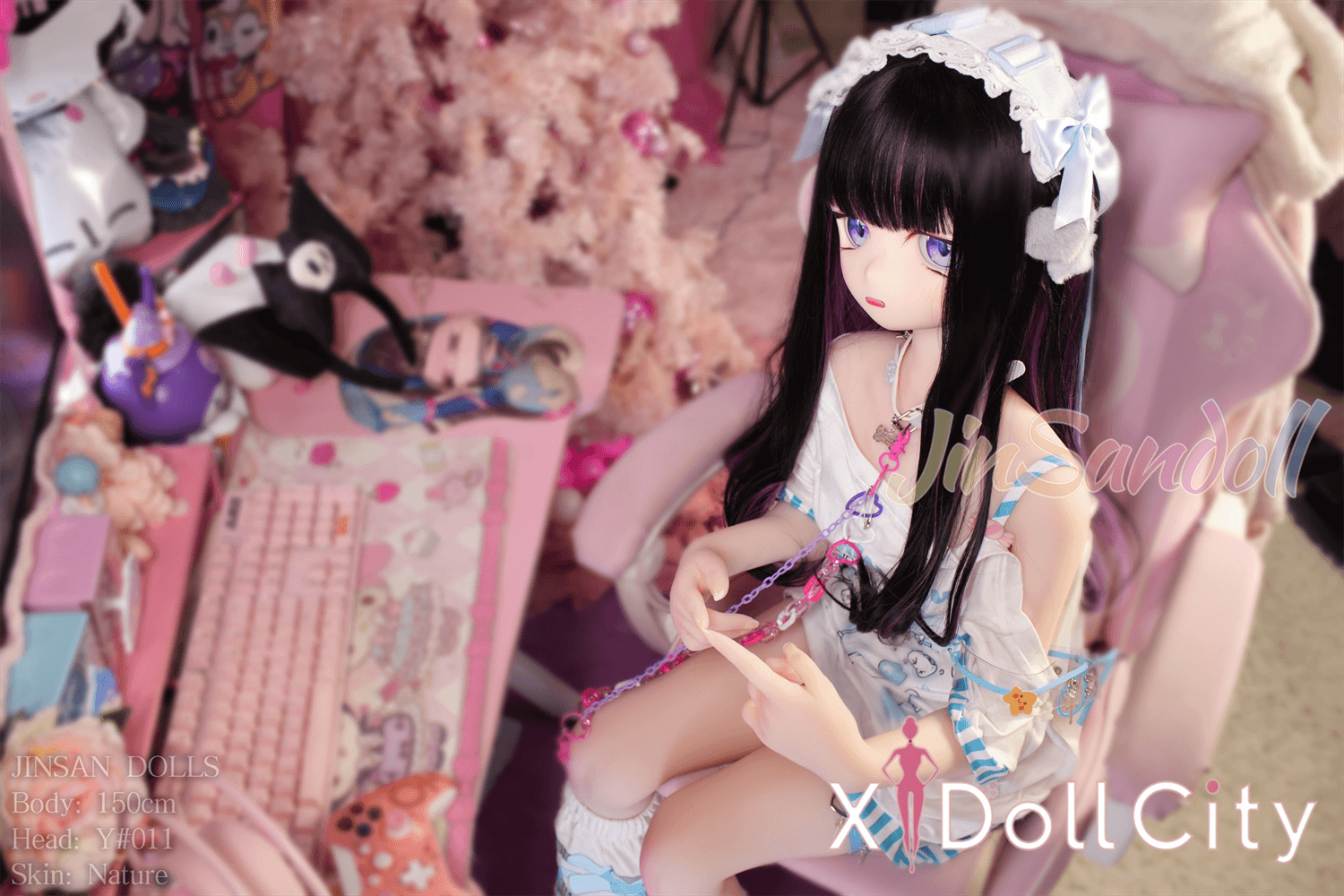WM Doll 150cm Aカップ #Y011 TPE製 ノーマル肌 病みかわお部屋デート系 成人スタイルラブドール