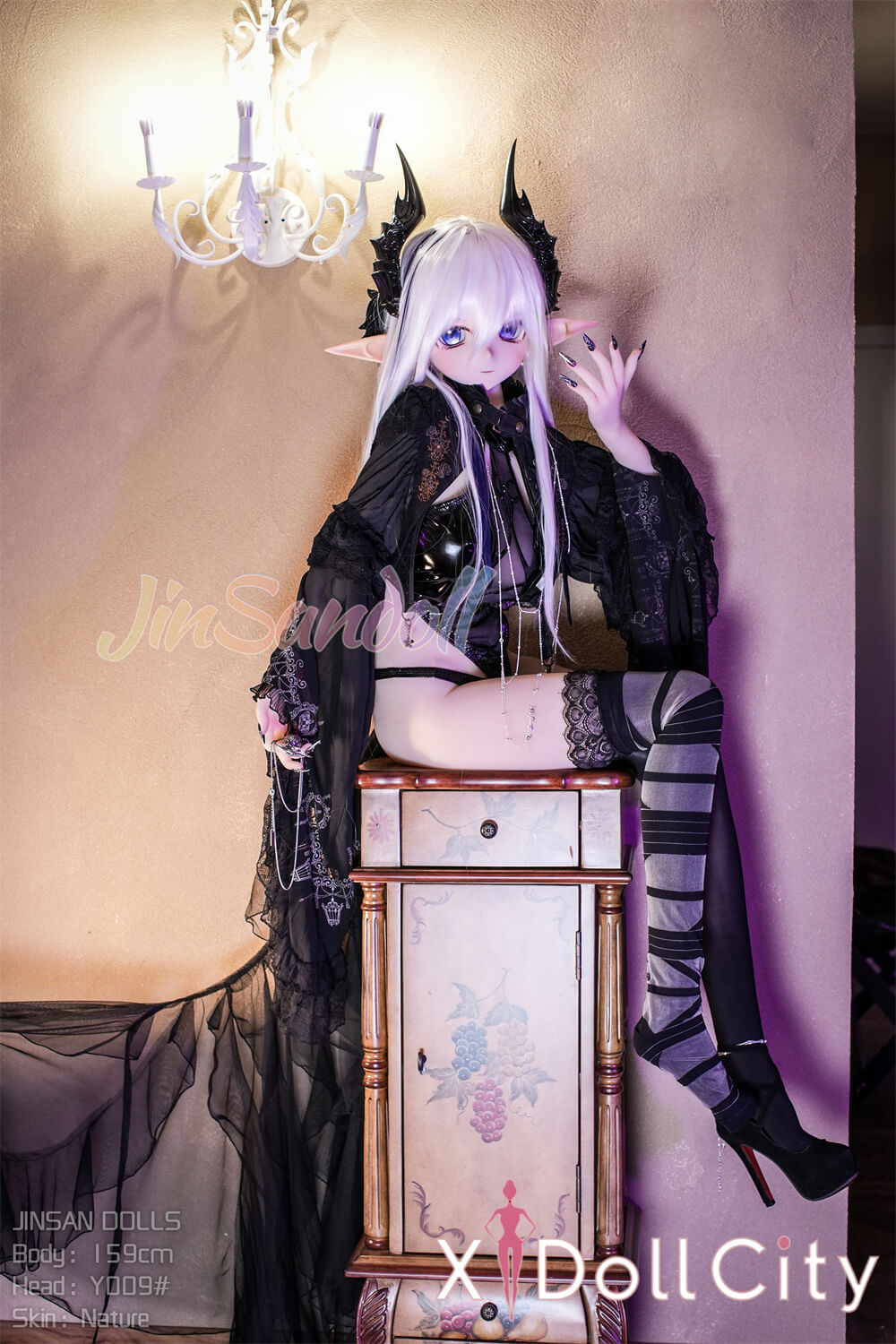 WM Doll 159cm Bカップ #Y009 TPE製 ノーマル肌 ダークエルフ系アニメラブドール