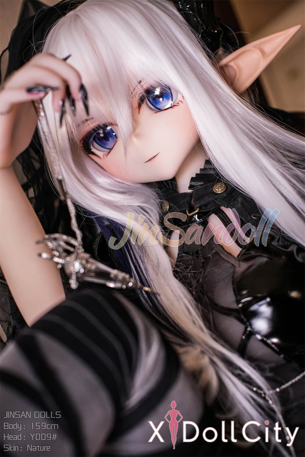 WM Doll 159cm Bカップ #Y009 TPE製 ノーマル肌 ダークエルフ系アニメラブドール