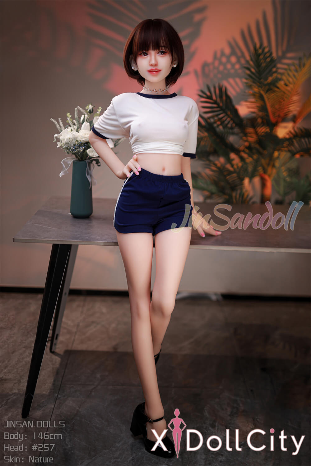 WM Doll 146cm Bカップ #257 ノーマル肌 リアルラブドール TPE製 成人スタイルラブドール