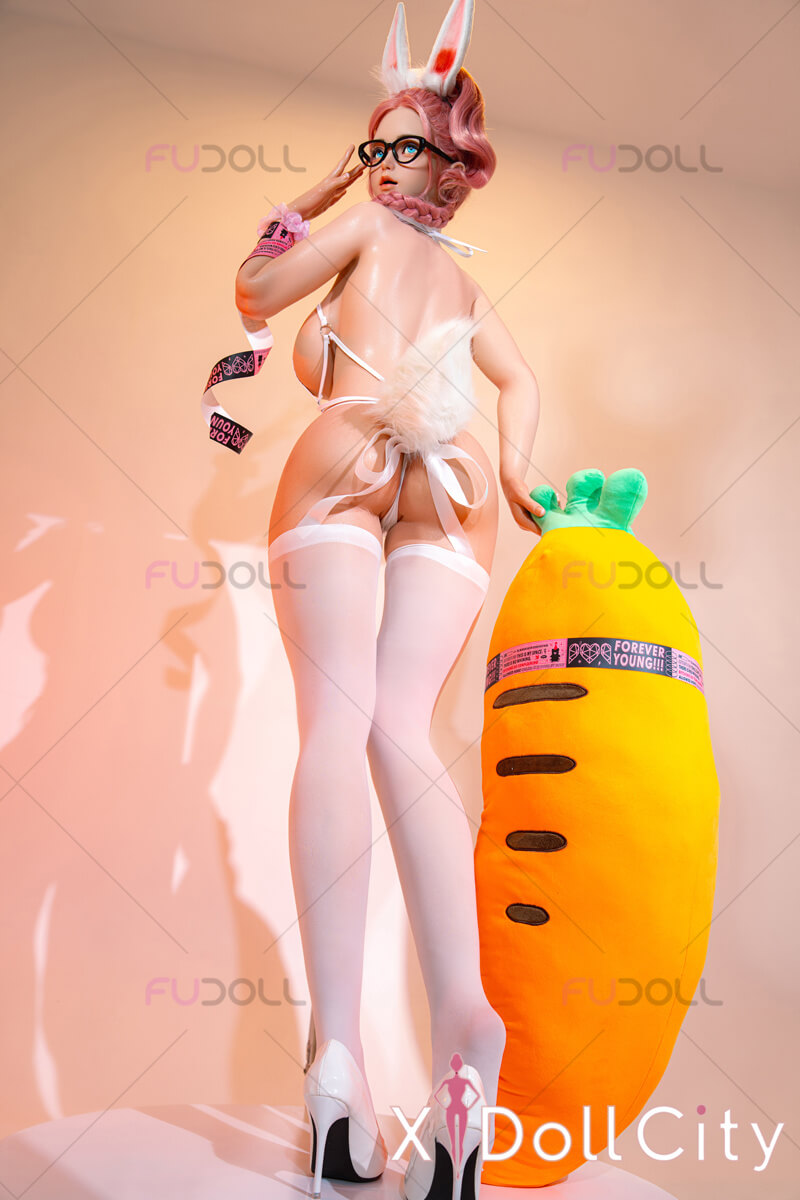 FUDOLL 奶昔 #YF007 157cm Jカップ フルシリコン リアルな肌質感付き 顎機能付き 魅惑の谷間 バニー ラブドール