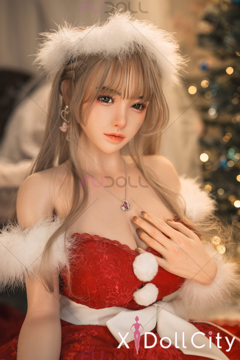 FUDOLL 小北 #J032 165cm Fカップ フルシリコン 顎機能付き 超柔らかい＆スーパー軽量化 サンタガール 美人 ラブドール