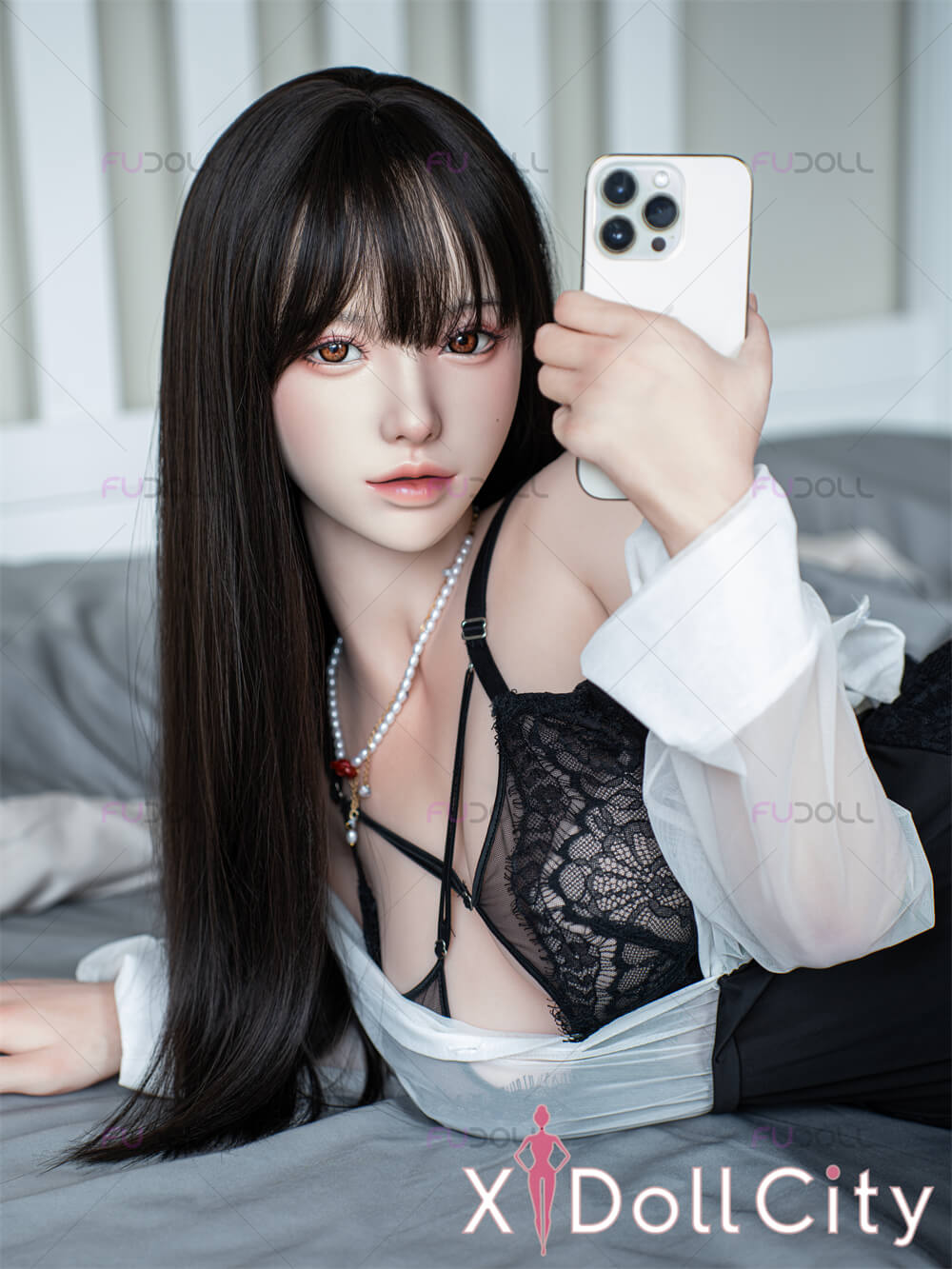 FUDOLL 小北 #J032 165cm Fカップ フルシリコン 顎機能付き アジア系 色気 スタイル満点 ラブドール