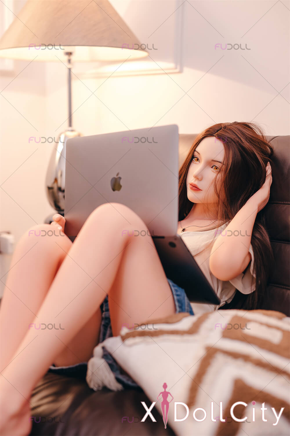 FUDOLL 伊芙 #J016 158cm Cカップ スーパー軽量化＆リアルな肌質感付き フルシリコン 顎機能付き ラブドール