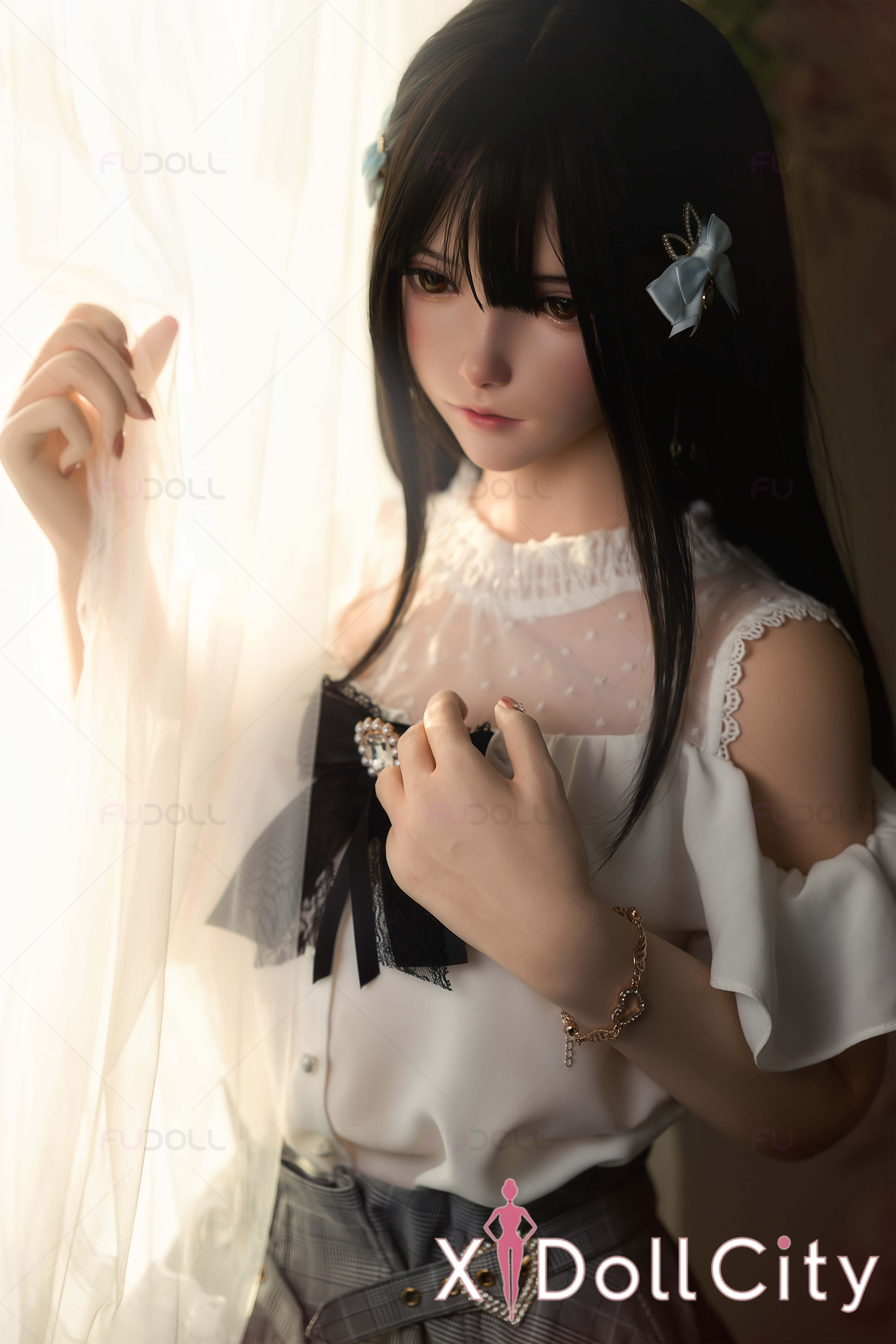 FUDOLL 小璐 #J024 150cm Aカップ フルシリコン 顎機能付き 清楚系 美少女 成人スタイルラブドール