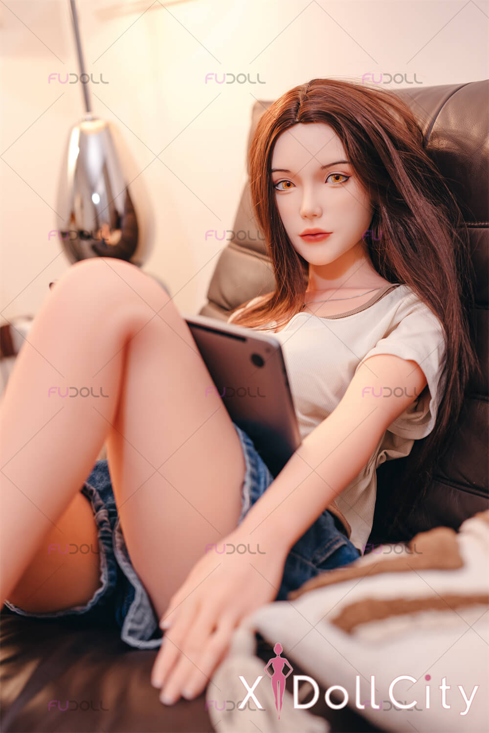 FUDOLL 伊芙 #J016 158cm Cカップ スーパー軽量化＆リアルな肌質感付き フルシリコン 顎機能付き ラブドール