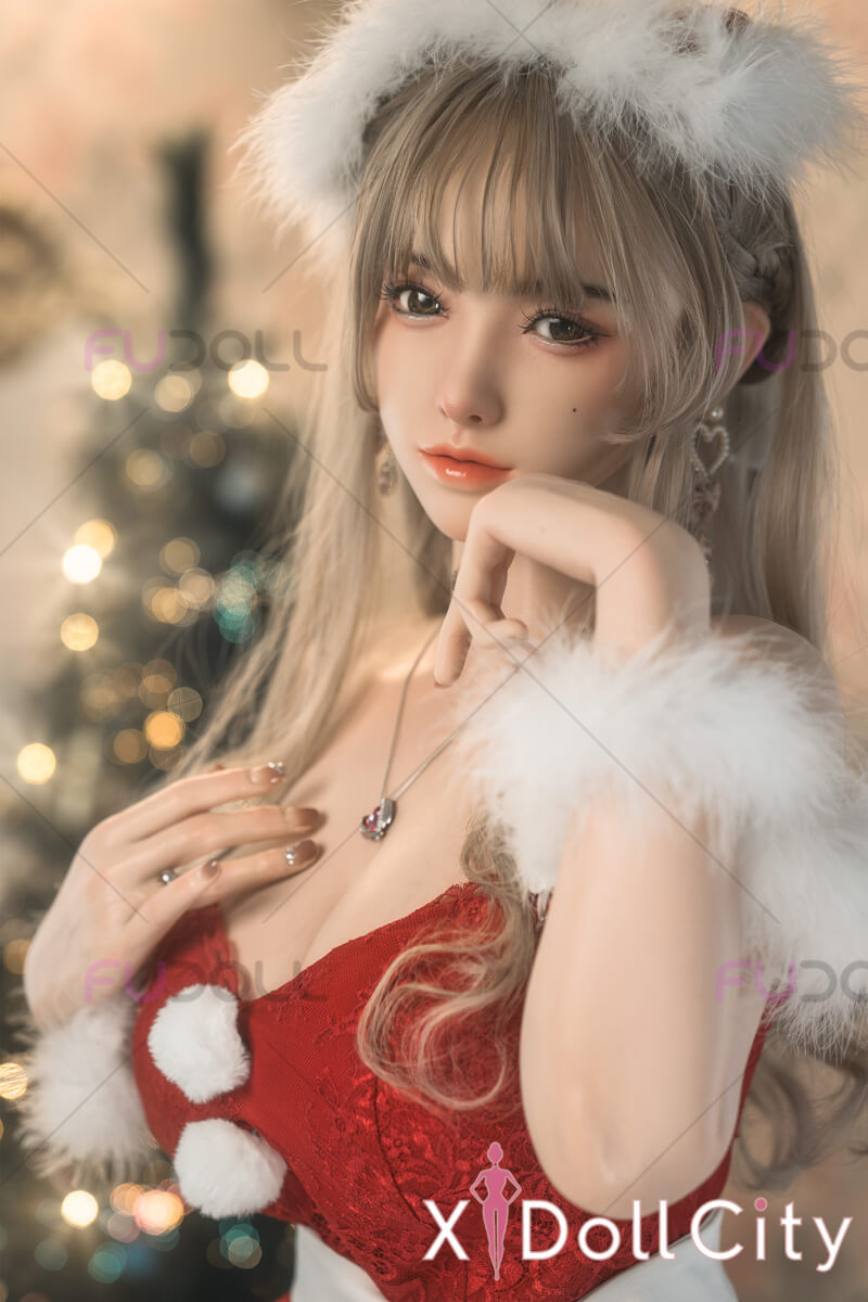 FUDOLL 小北 #J032 165cm Fカップ フルシリコン 顎機能付き 超柔らかい＆スーパー軽量化 サンタガール 美人 ラブドール