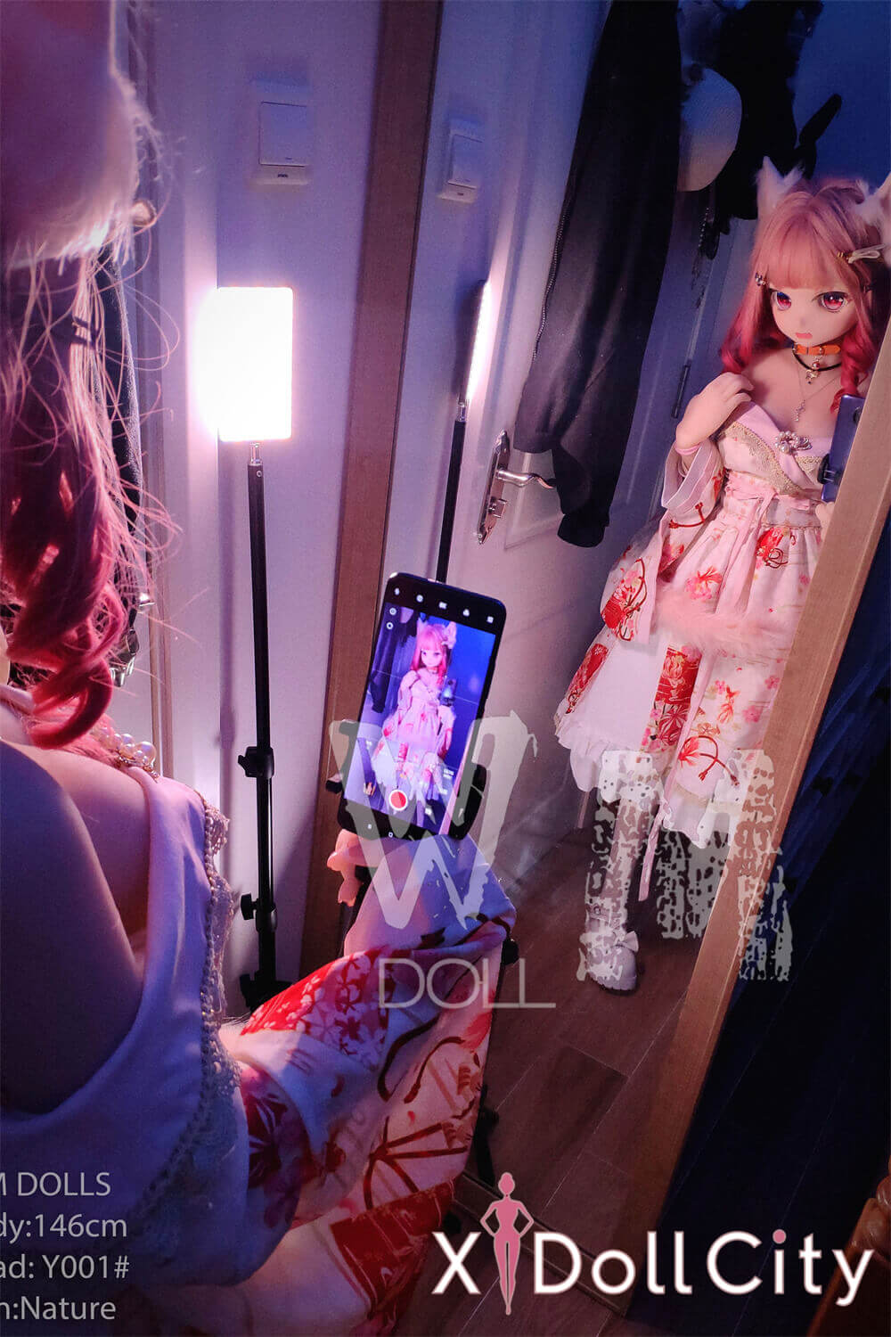 WM Doll 風鈴 146cm Bカップ #Y001 TPE製 猫娘お姫様風アニメドール 成人スタイルラブドール