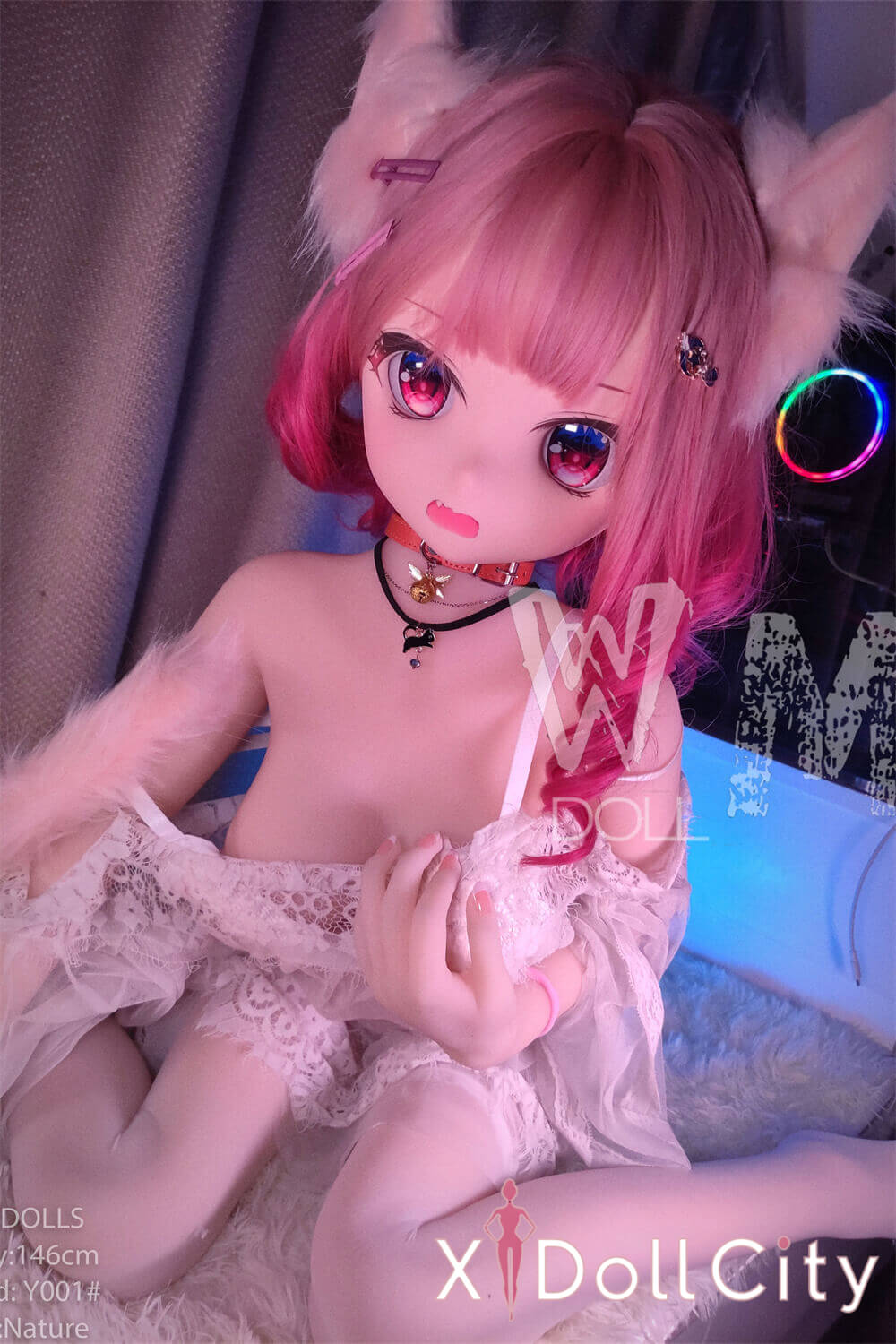 WM Doll 風鈴 146cm Bカップ #Y001 TPE製 猫娘お姫様風アニメドール 成人スタイルラブドール
