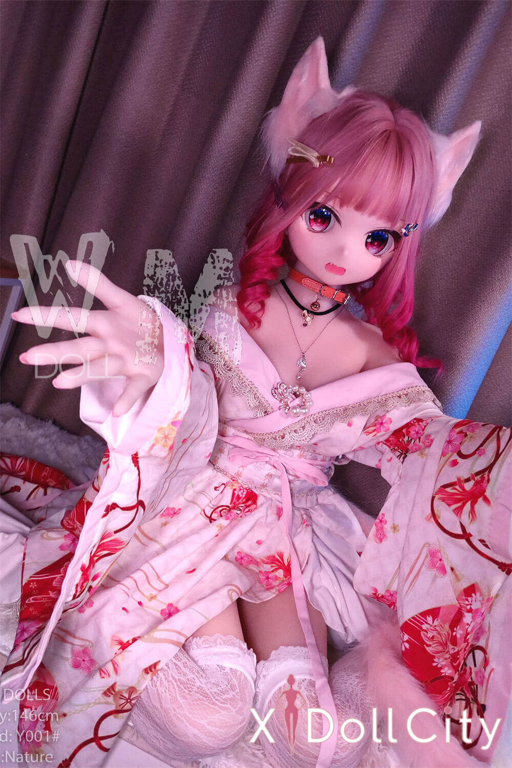 WM Doll 風鈴 146cm Bカップ #Y001 TPE製 猫娘お姫様風アニメドール 成人スタイルラブドール