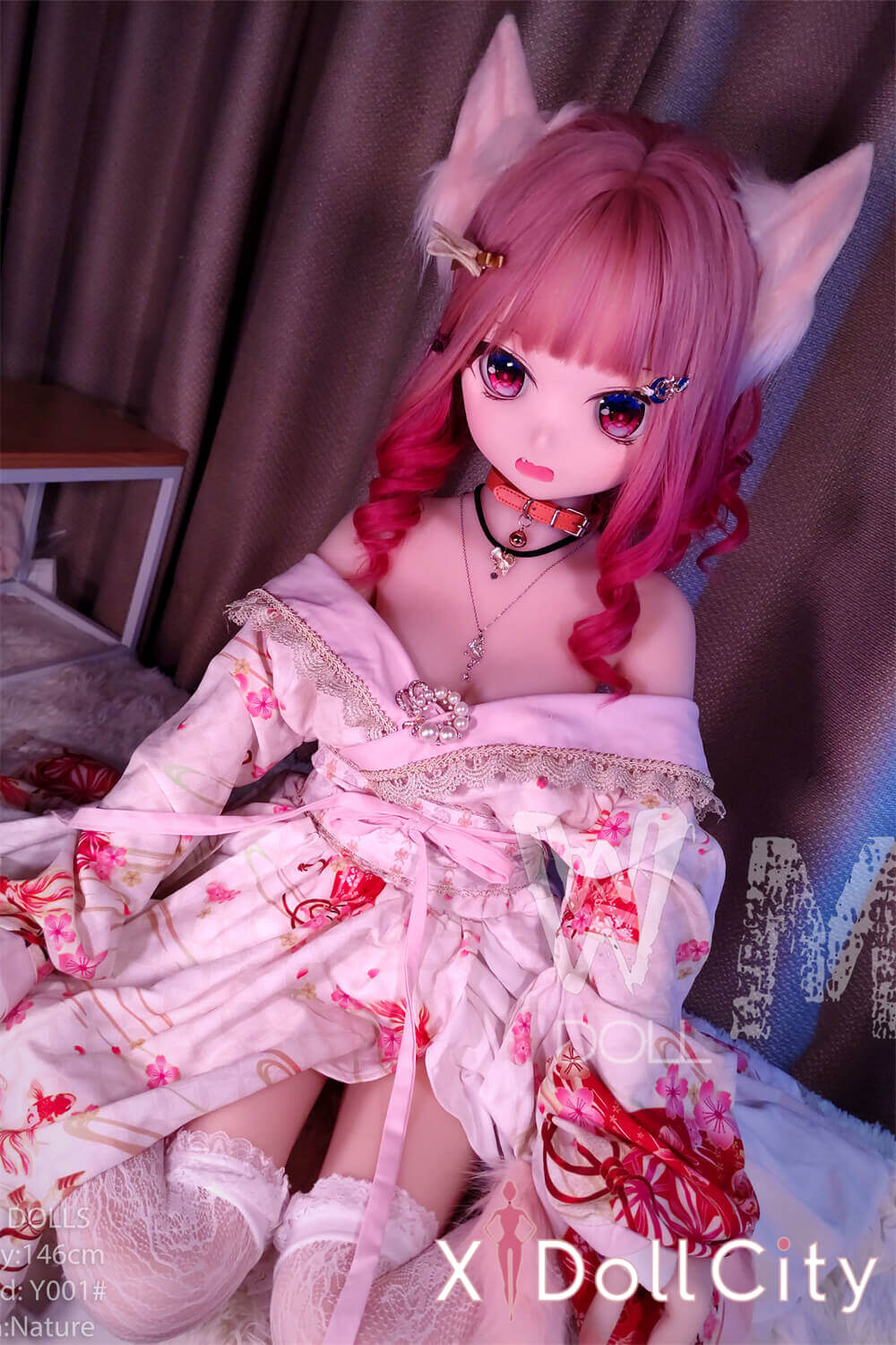 WM Doll 風鈴 146cm Bカップ #Y001 TPE製 猫娘お姫様風アニメドール 成人スタイルラブドール