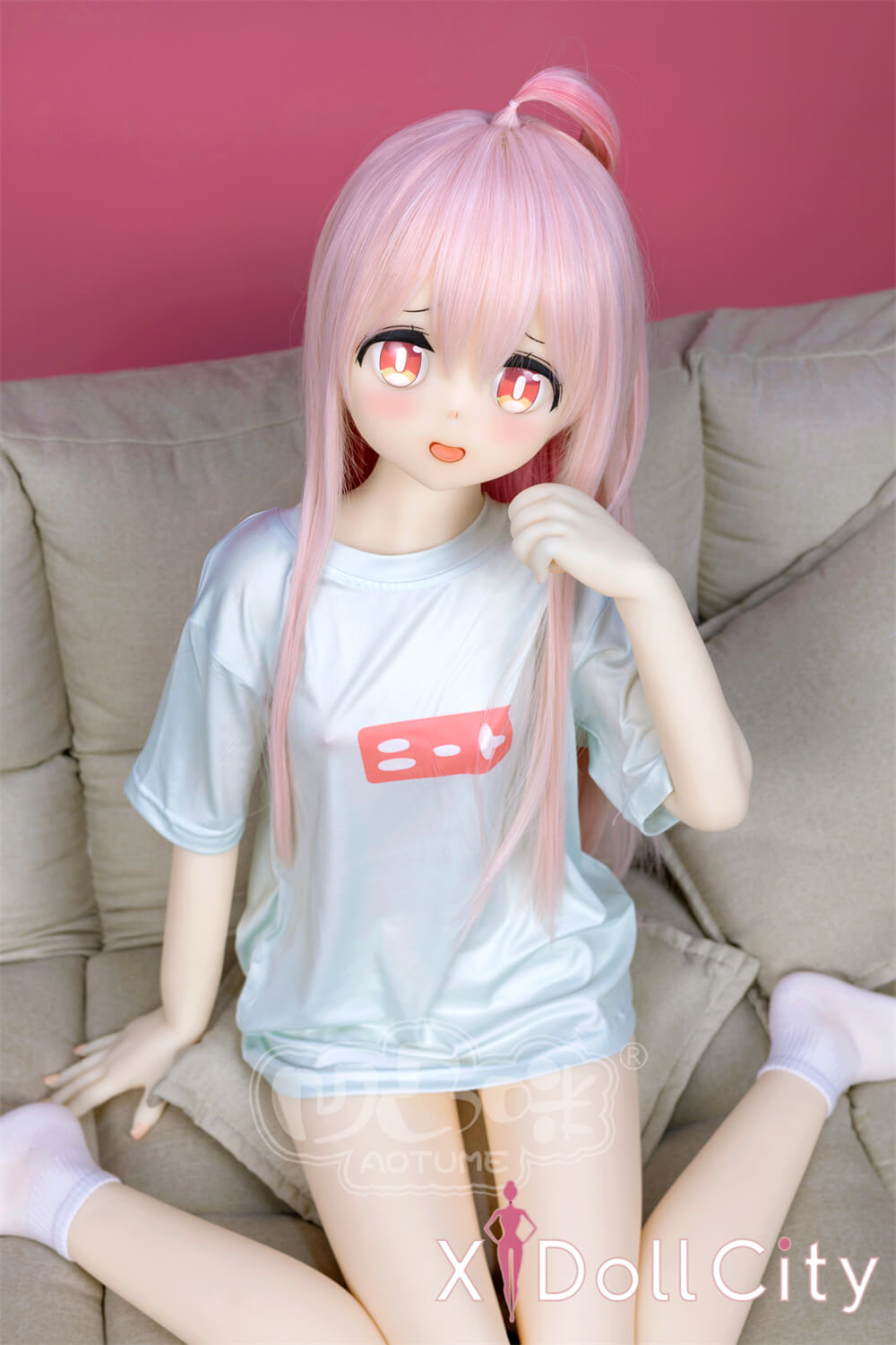 Aotume Doll #129ヘッド AAカップ 『お兄ちゃんはおしまい!』緒山真尋 Slim フルTPE製 無邪気 コン コスプレ系 成人スタイルラブドール 新品