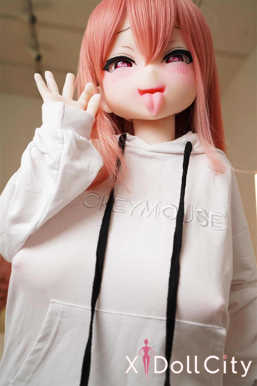 Irokebijin 色気美人   Aisa ぽっちゃり Kカップ S-TPE製 舌出し小悪魔メスガキ ハート目 成人スタイルラブドール 新品