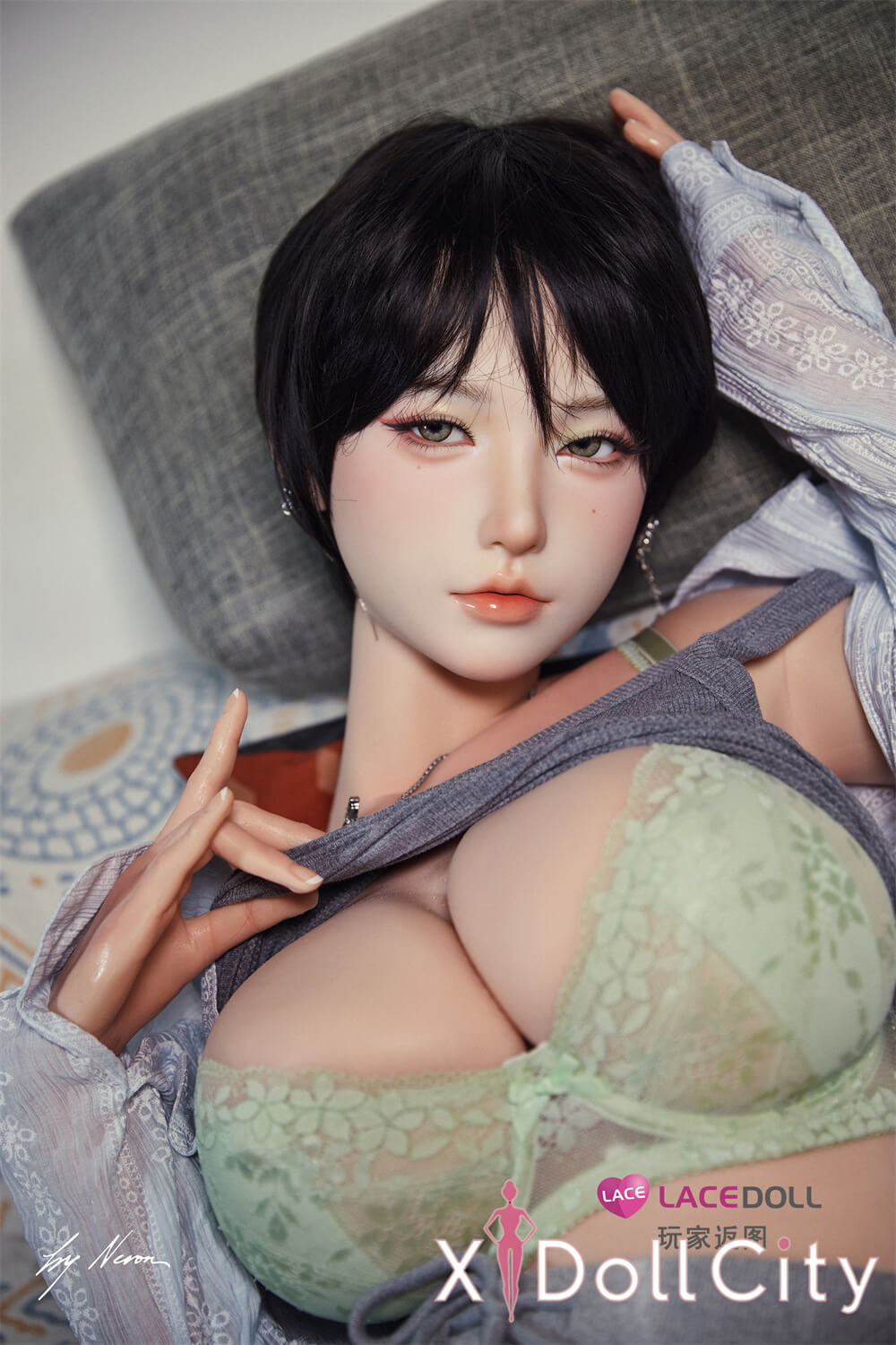 Lacedoll 晚冰 163cm Hカップ フルシリコン ボディ選択可 魅惑のリアル彼女 ラブドール