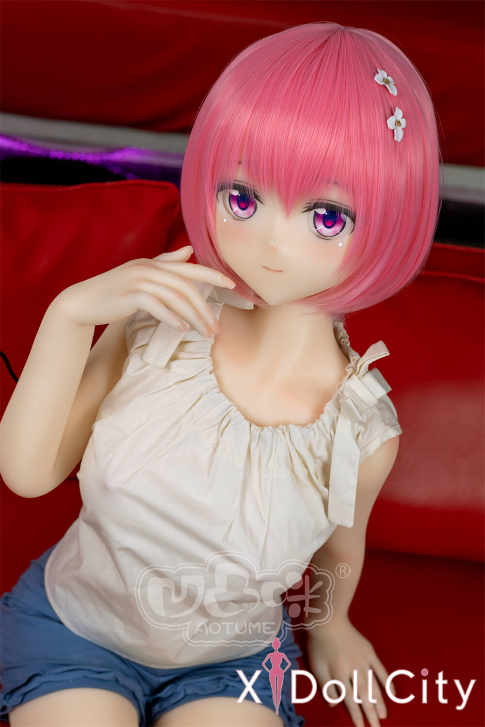 Aotume Doll #128ヘッド 145cm Dカップ 『To LOVEる -とらぶる-』モモ・ベリア・デビルーク フルシリコン 美乳 コスプレ系 成人スタイルラブドール 新品