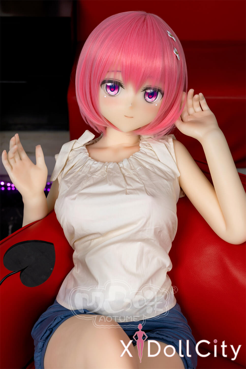 Aotume Doll #128ヘッド 145cm Dカップ 『To LOVEる -とらぶる-』モモ・ベリア・デビルーク フルシリコン 美乳 コスプレ系 成人スタイルラブドール 新品