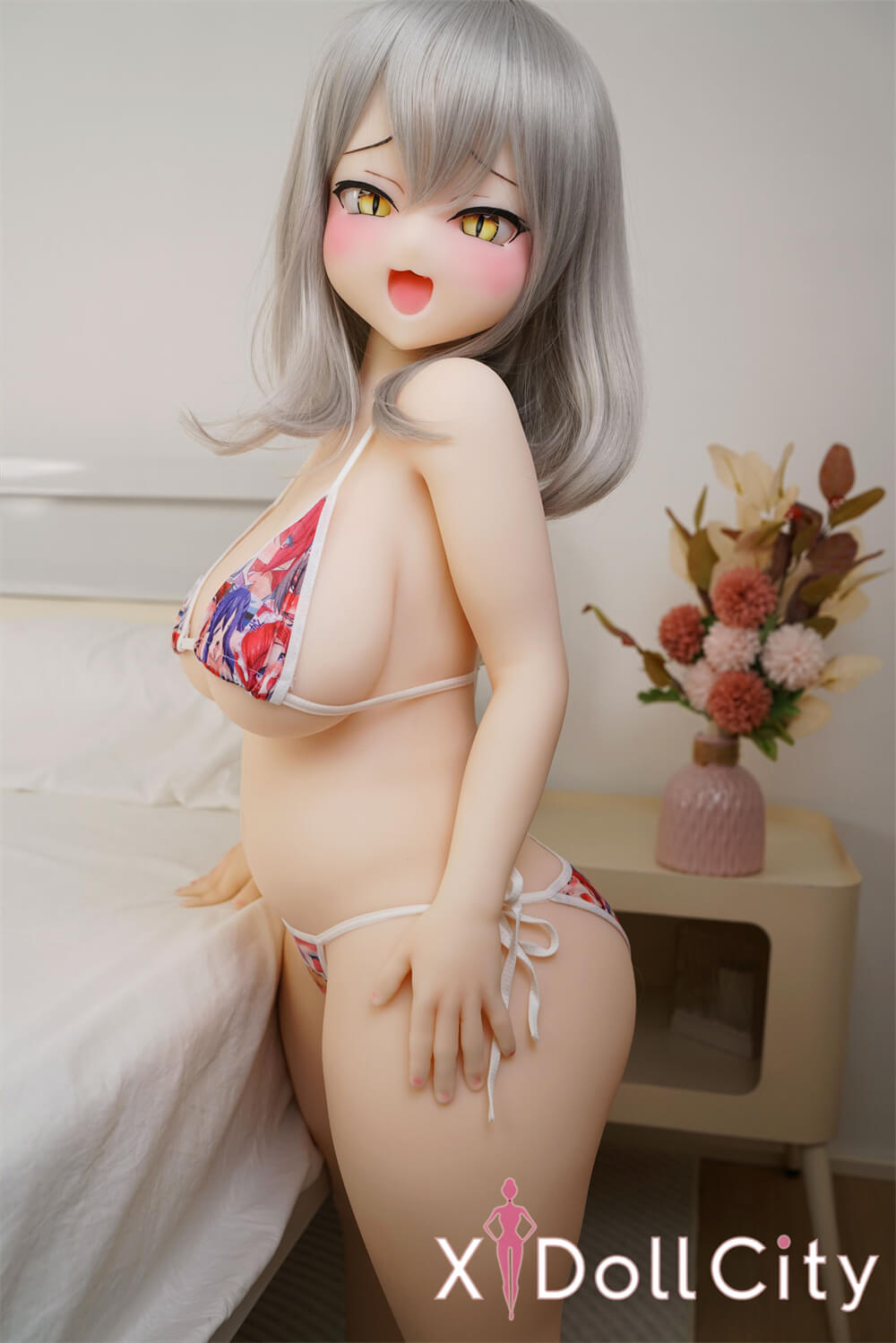 Irokebijin 色気美人   Akari ぽっちゃり Kカップ S-TPE製 欲情 巨乳 猫口小悪魔ぽっちゃり 成人スタイルラブドール 新品