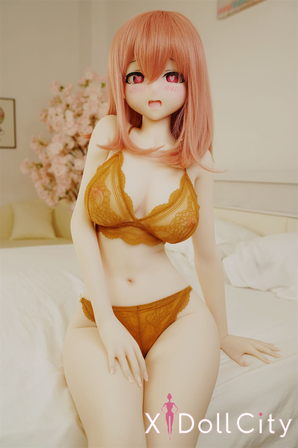 Irokebijin 色気美人   Yui B 148cm Fカップ S-TPE製 甘え小悪魔 巨乳 ハート目 照れ顔 成人スタイルラブドール 新品