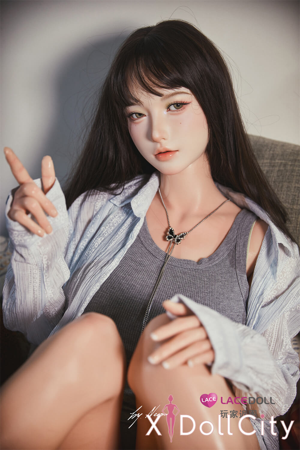 Lacedoll 晚冰 163cm Hカップ フルシリコン ボディ選択可 魅惑のリアル彼女 ラブドール