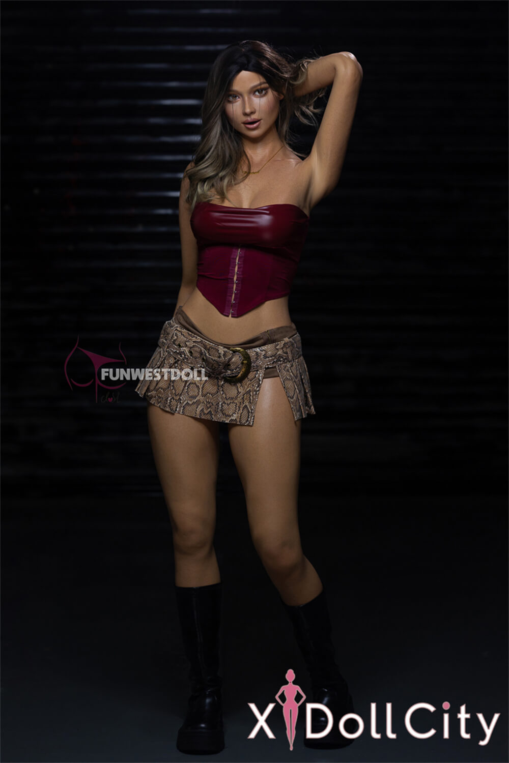 FunWest Doll Rose #043SJ 168cm Dカップ 超リアルな肌質感付き Wheat肌 フルシリコン 冷艷な長身美女 ラブドール