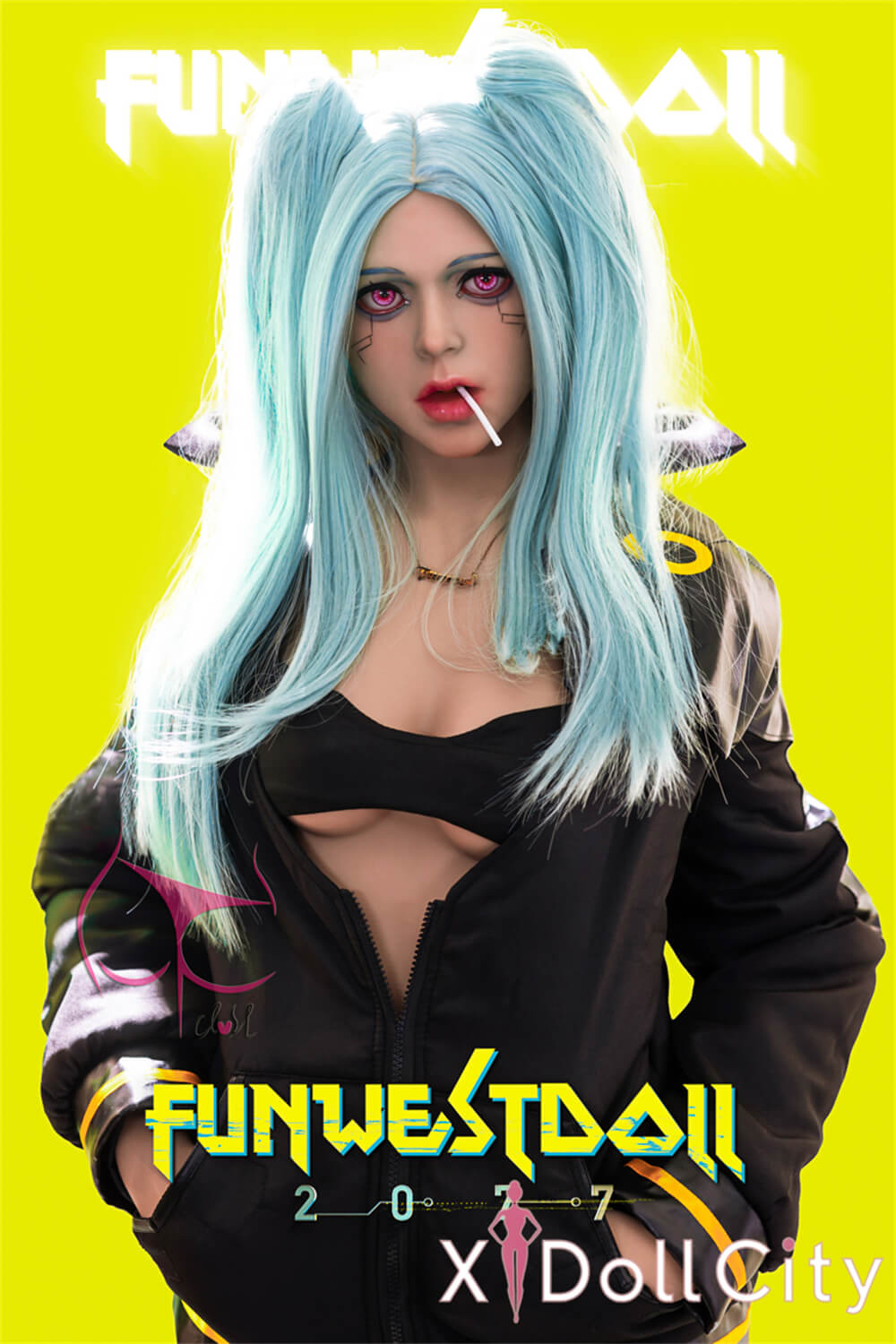 FunWest Doll Assos #030 157cm Cカップ Natural肌 「サイバーパンク2077」レベッカ コスプレ系 ギャル 美乳 ラブドール