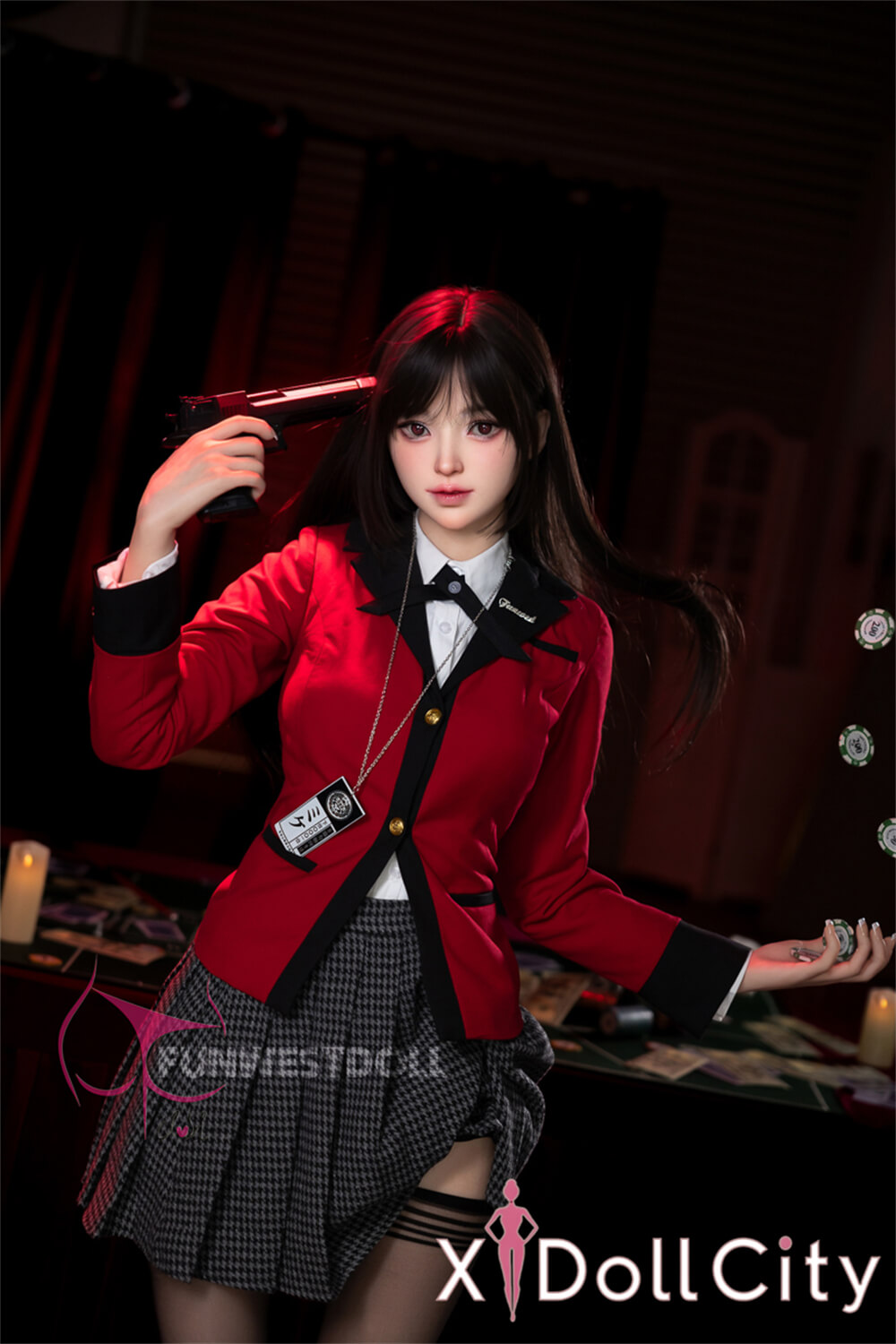 FunWest Doll Alice #038S 159cm Aカップ White肌 フルシリコン 「賭ケグルイ」蛇喰夢子 コスプレ系 ラブドール