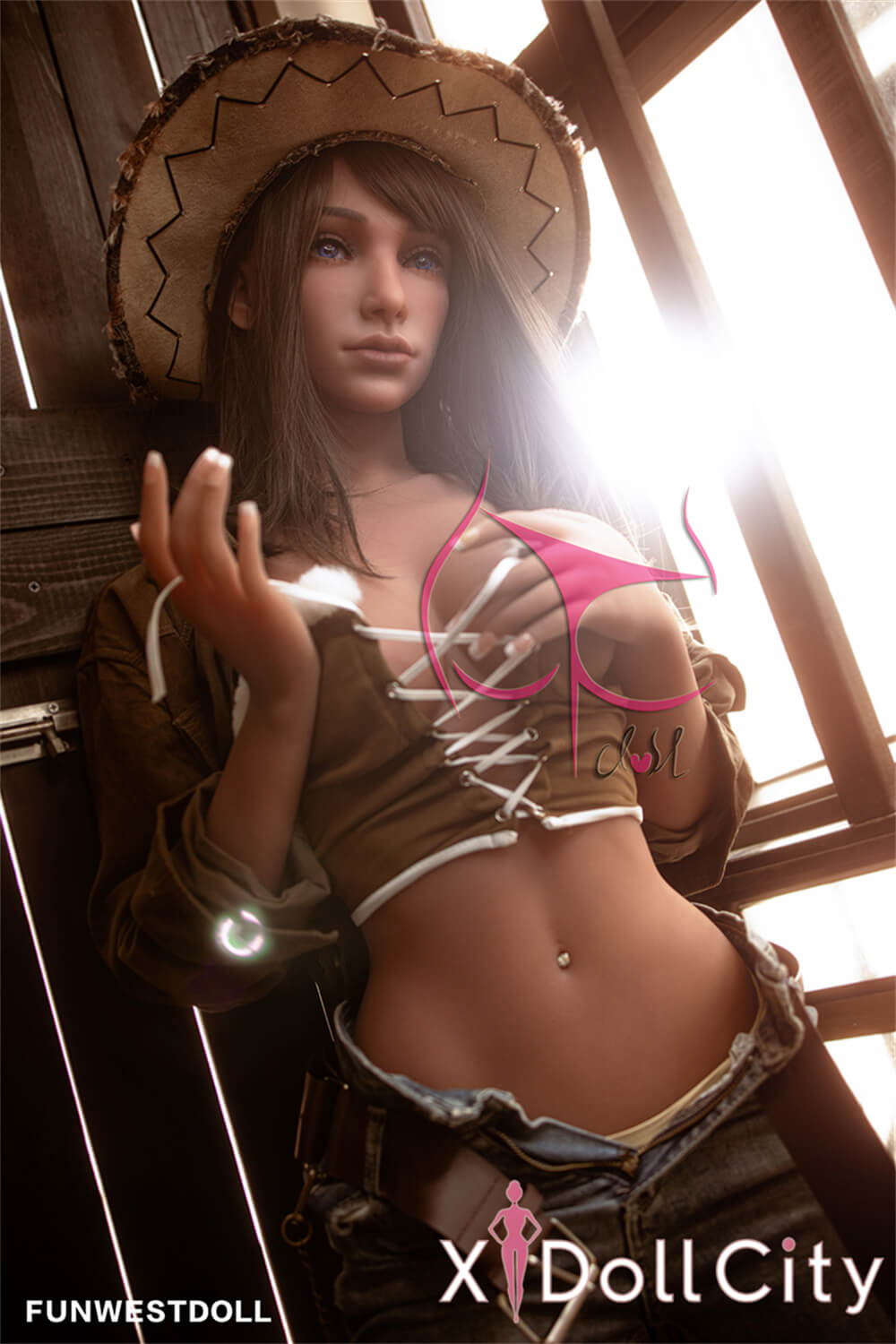 FunWest Doll Chyna 158cm Cカップ #021 Tan肌 ウエスタン美女 ラブドール 荒野に咲く花 ラブドール