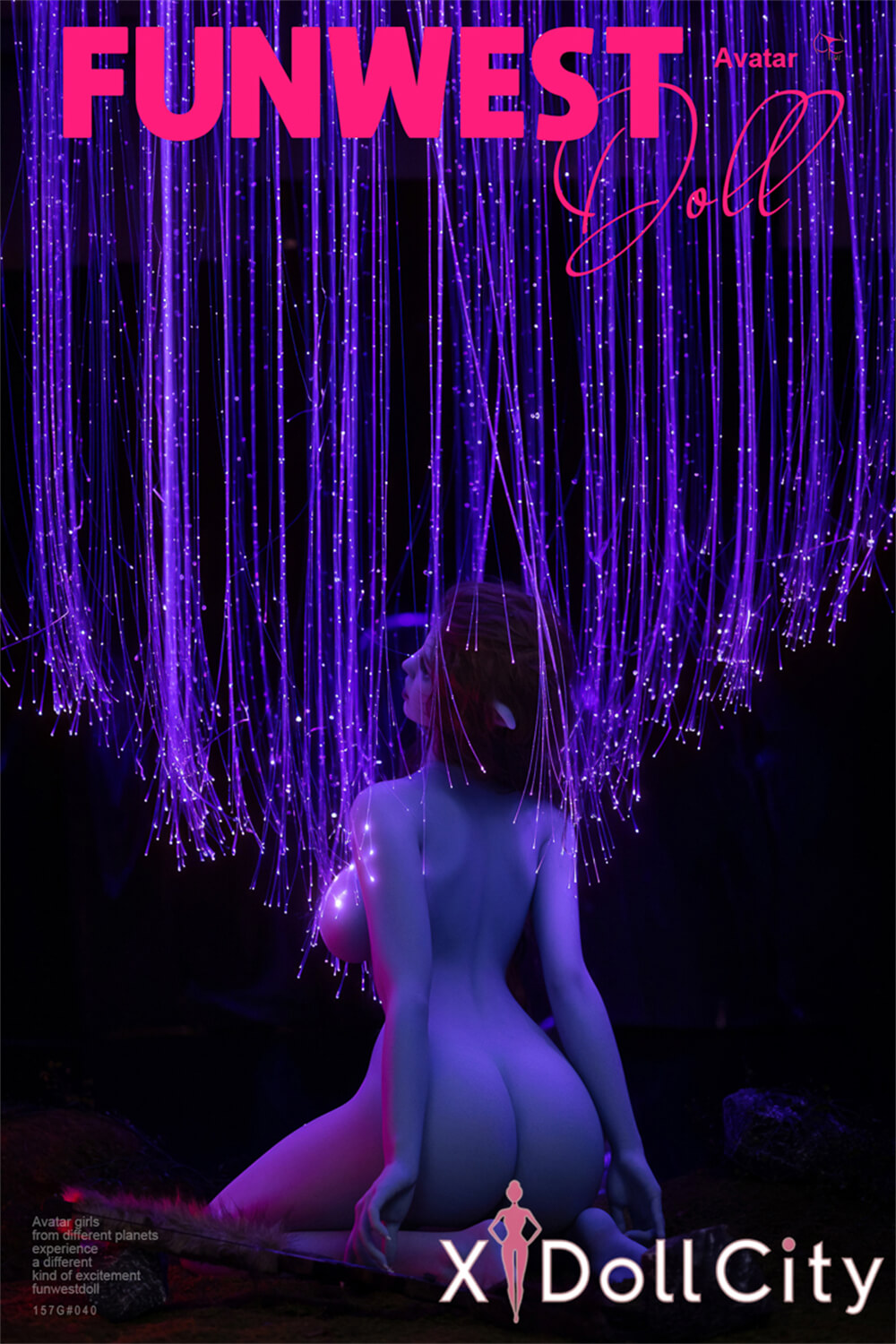 FunWest Doll Kylie 157cm Gカップ #040 Blue肌 Avatarインスパイア 蒼き女神 コスプレ系 人外系 エルフ耳 ワイルド リアルドール