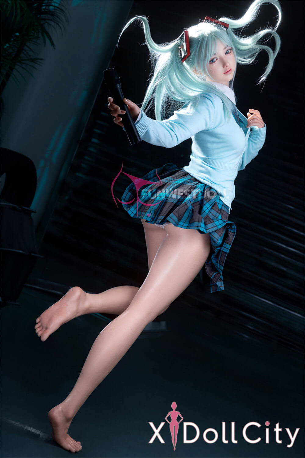 FunWest Doll Amy #041S 159cm Aカップ White肌 フルシリコン 初音ミク コスプレ系 次元を超える美少女 ちっぱい ラブドール