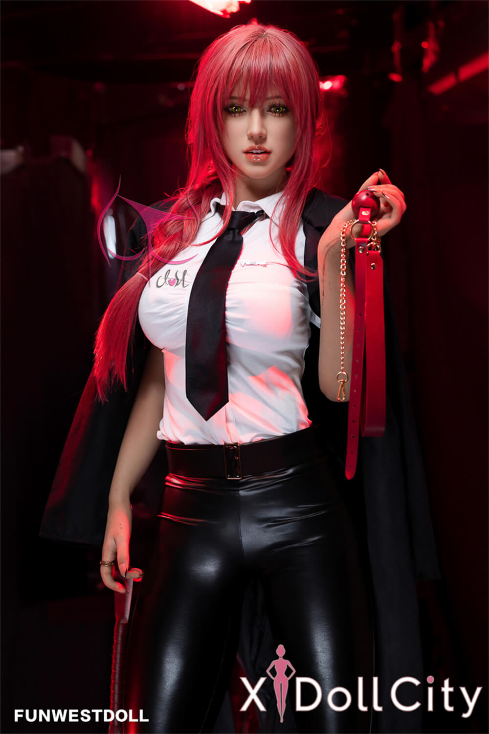 FunWest Doll Chloe #035 162cm Fカップ Natural肌 赤髪 魅惑 「チェンソーマン」マキマ コスプレ系 凛々 スタイル満点 セックスドール