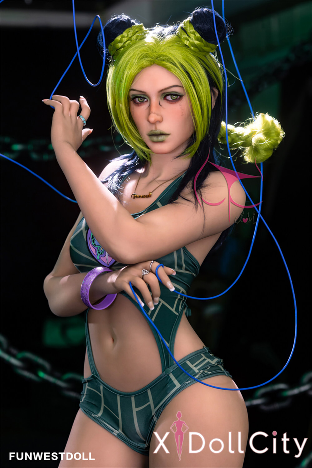 FunWest Doll Elina #033 159cm Aカップ Natural肌 JOJO石之海 徐倫インスパイア コスプレ系 カッコイイ 次元を超える ラブドール