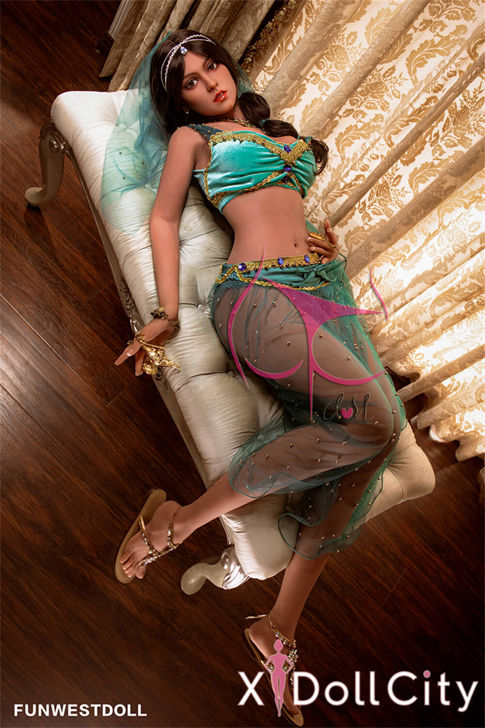 FunWest Doll Jasmine 162cm Fカップ #027 Tan肌 『アラジン』茉莉姫風 コスプレ系 エキゾチックな愛の夢 ラブドール