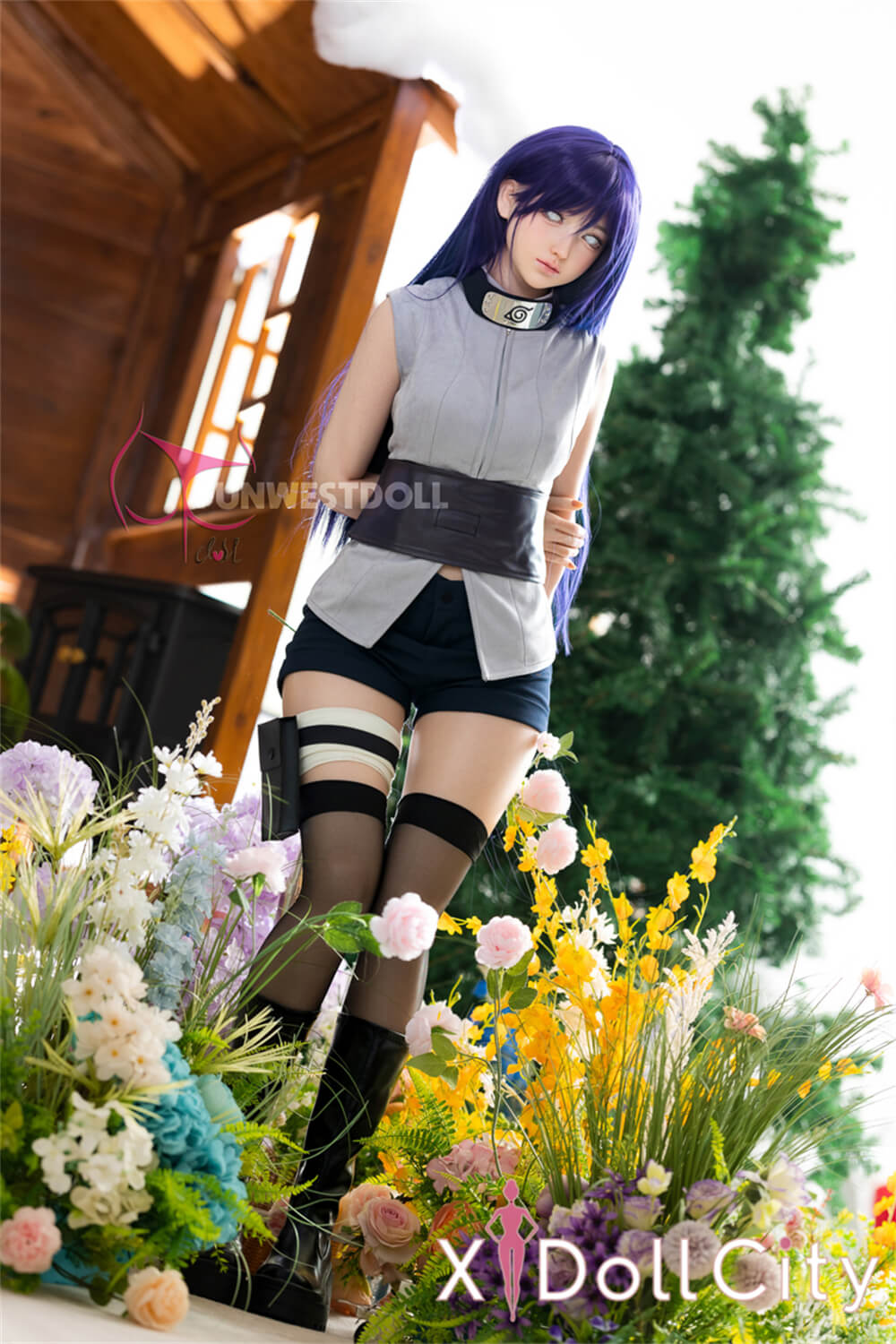 FunWest Doll Amy #041S 159cm Aカップ White肌 フルシリコン ちっぱい 「NARUTO -ナルト-」日向ヒナタ コスプレ系 綺麗 ラブドール