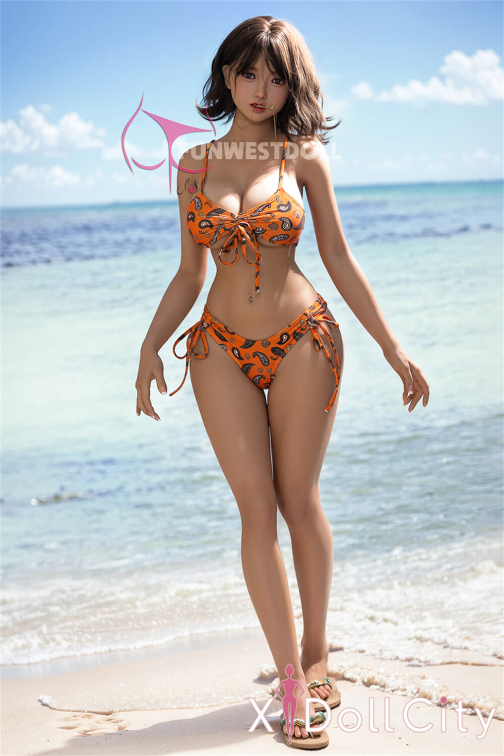 FunWest Doll Amy 157cm Gカップ #041 Natural肌 綺麗 童顔巨乳 水着姿 ラブドール