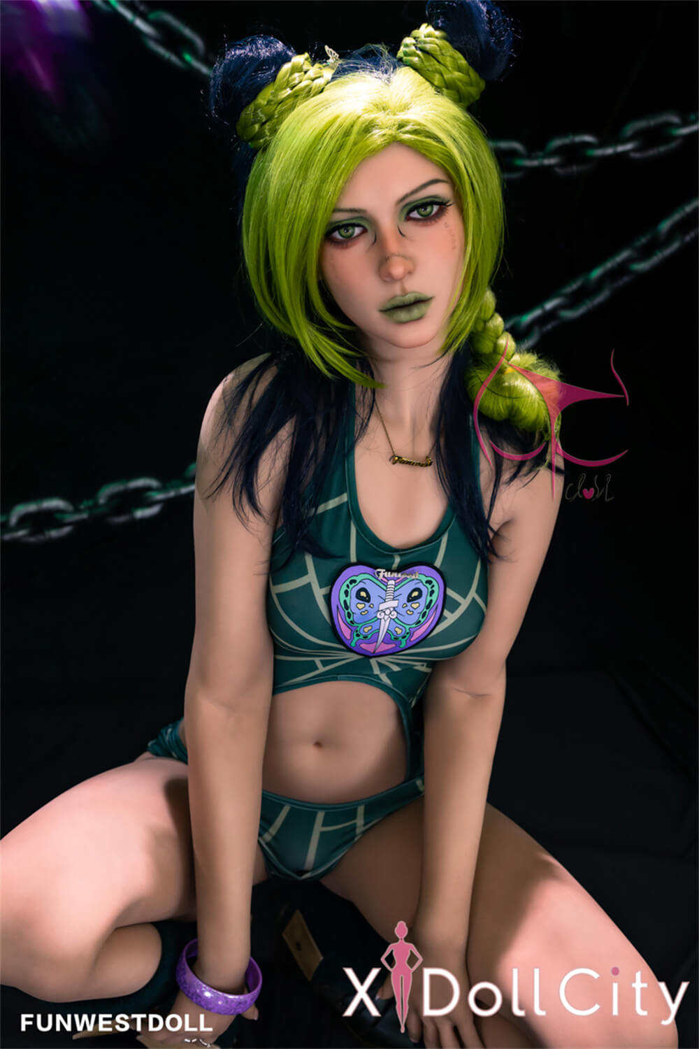 FunWest Doll Elina #033 159cm Aカップ Natural肌 JOJO石之海 徐倫インスパイア コスプレ系 カッコイイ 次元を超える ラブドール