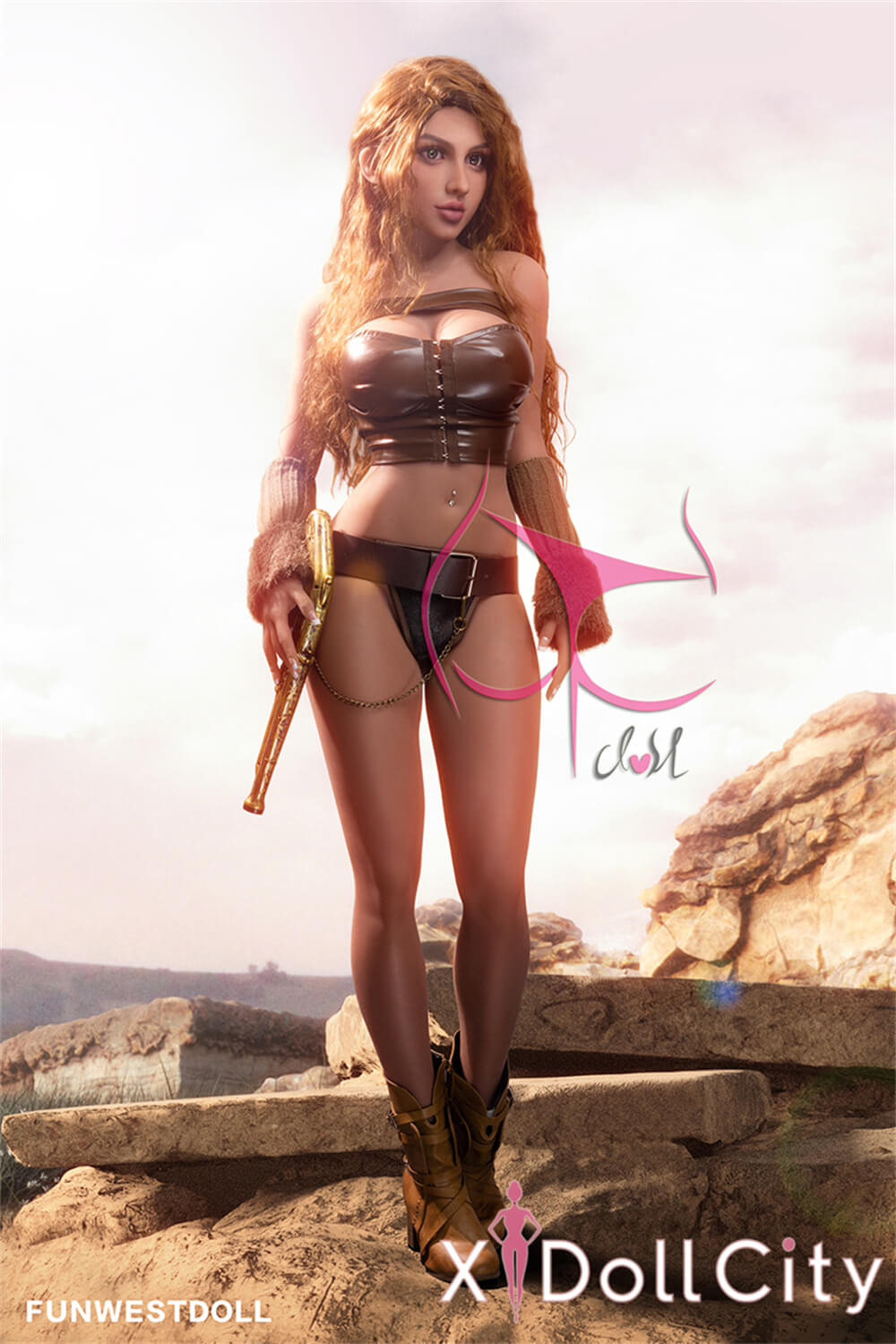 FunWest Doll Adele 155cm Fカップ #023 Tan肌 ワイルドアマゾネス ラブドール 荒野の女神 ラブドール