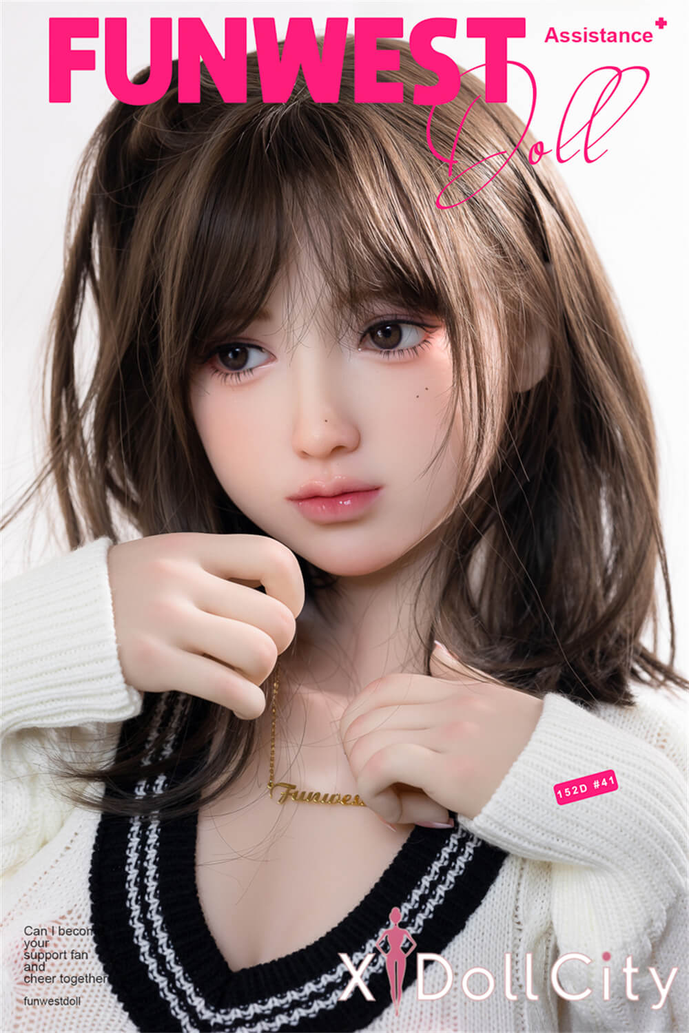 FunWest Doll Amy 152cm Dカップ #041 ホワイト肌 小動物系 楚々 愛嬌 ダッチワイフ