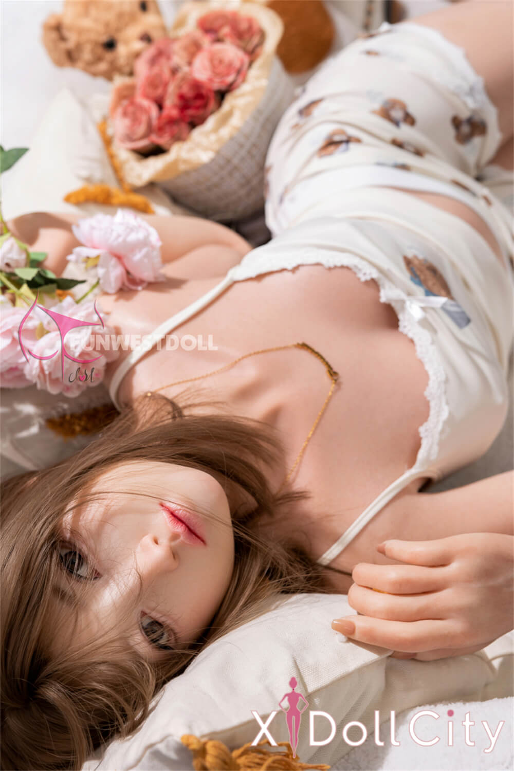 FunWest Doll Amy #041S 159cm Aカップ White肌 フルシリコン リアル彼女 貧乳 ラブドール