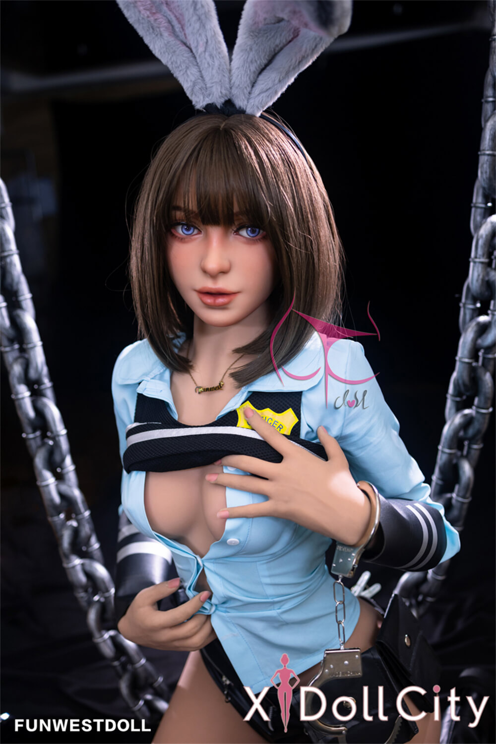 FunWest Doll Eudora #031 157cm Cカップ Natural肌 ウサギ警官 束縛プレイ コスプレ系 美乳 ラブドール