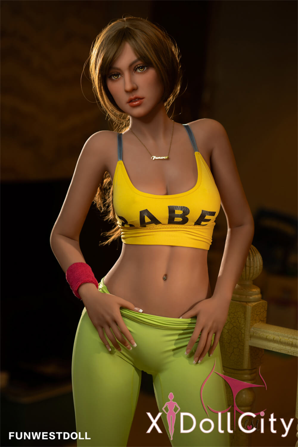 FunWest Doll Jasmine 165cm Cカップ #027 Tan肌 フィットネス美女ラブドール 元気いっぱいのジムトレーナー ラブドール