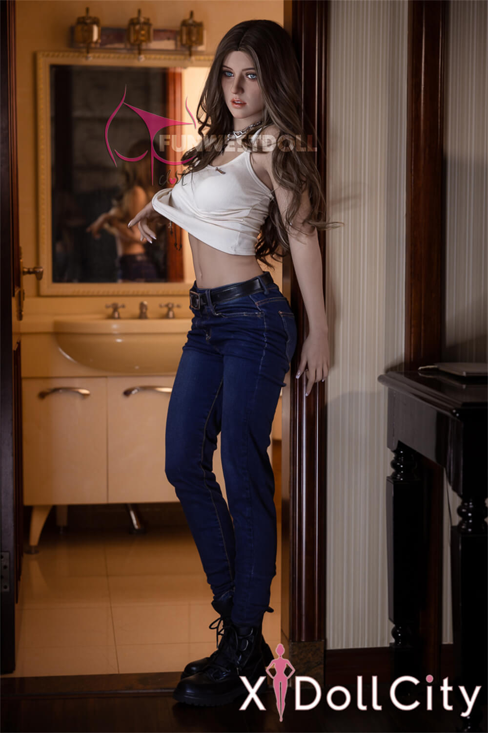 FunWest Doll Jasmine 159cm Aカップ Natural肌 #027 欧米系 色目 美女 ラブドール