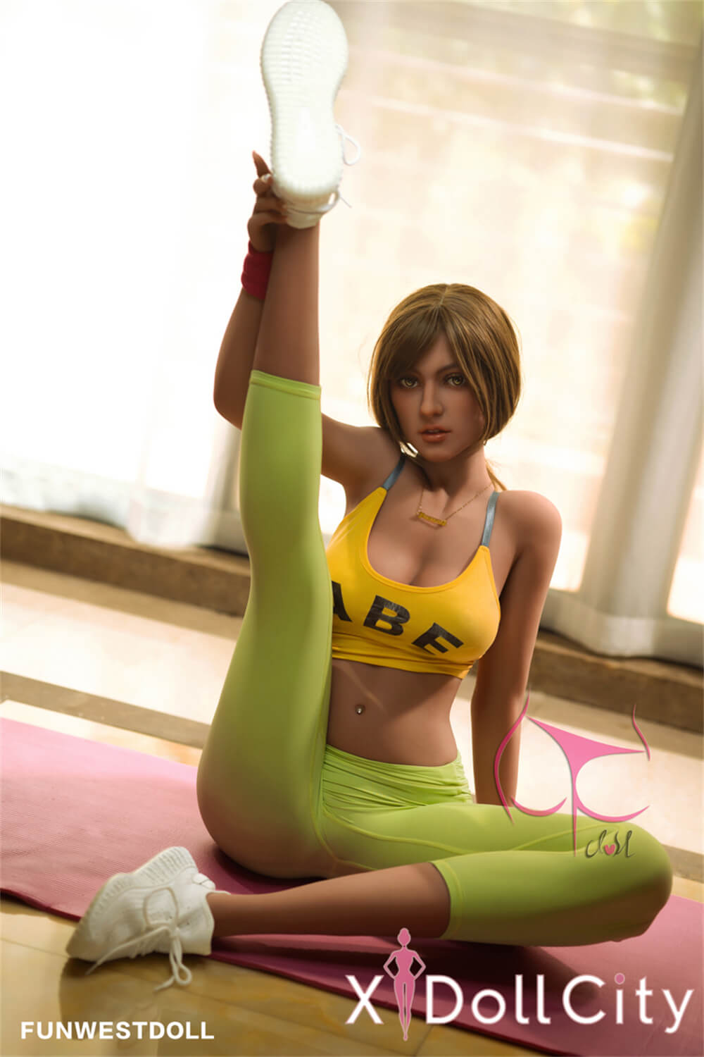 FunWest Doll Jasmine 165cm Cカップ #027 Tan肌 フィットネス美女ラブドール 元気いっぱいのジムトレーナー ラブドール