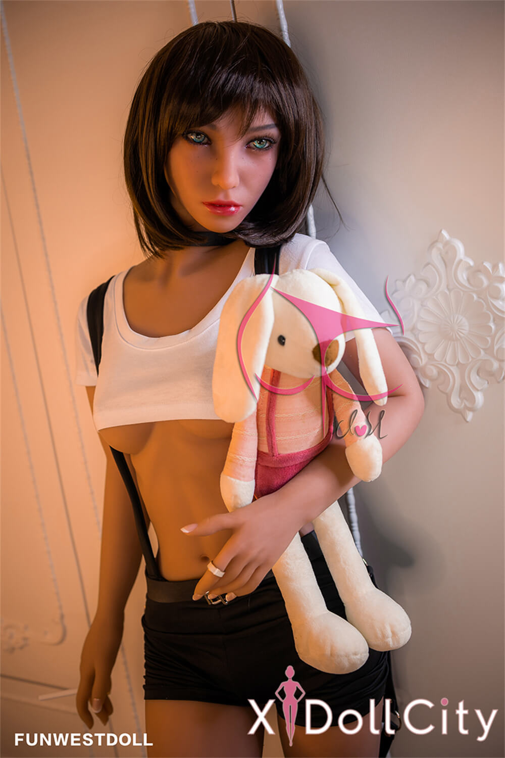 FunWest Doll Jade Aカップ #019 Tan肌 クール&セクシー 特殊任務スパイ 成人スタイルラブドール