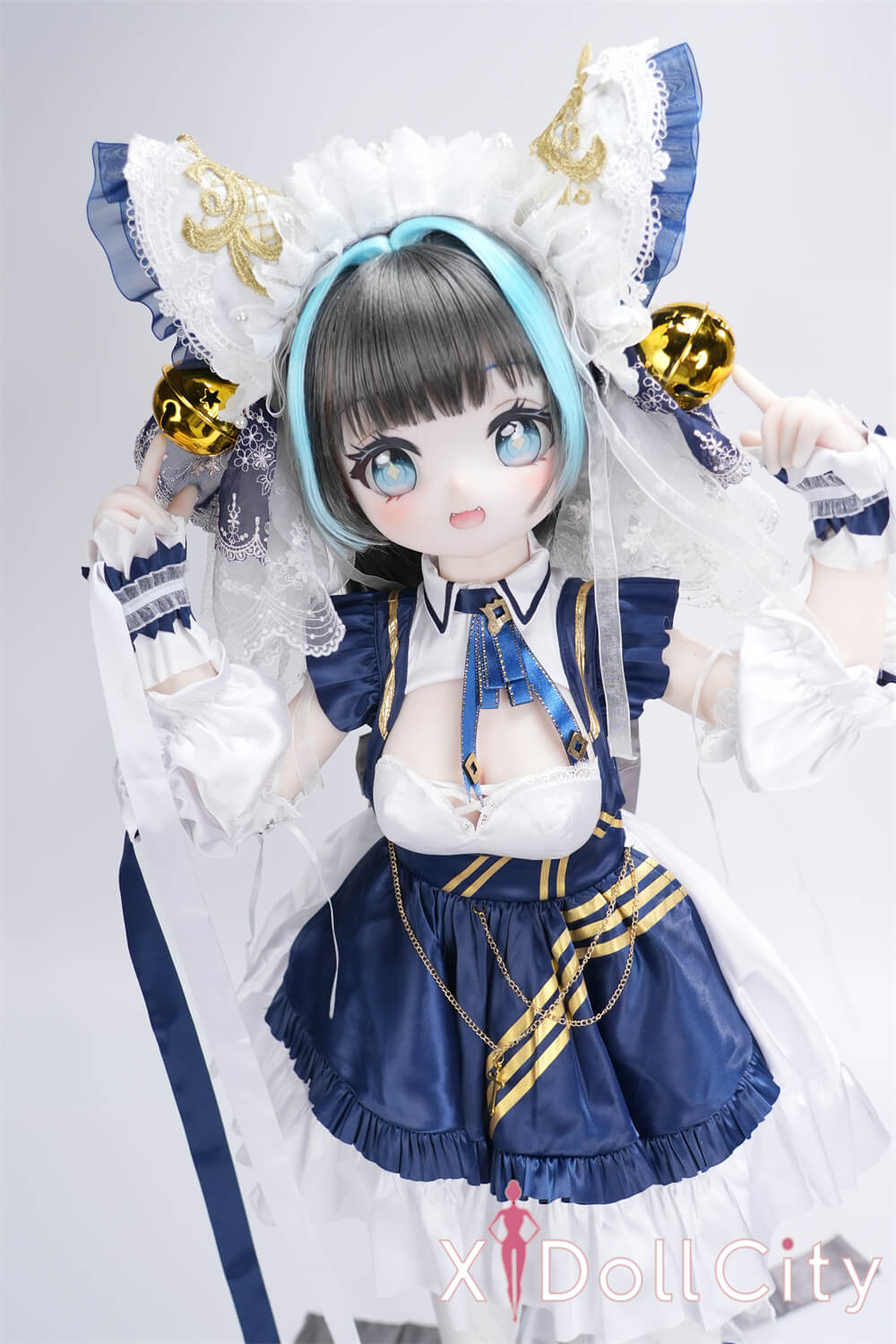 MW Girl(魔物姫) 7kg チェシャ 呆け顔がたまらなくキュートな猫耳っ子リアルドール 掲載画像はレジンヘッド+シリコンボディ 肌色&眼球色&メイク&ウィッグ&衣装は宣材写真と同じ 成人スタイルラブドール